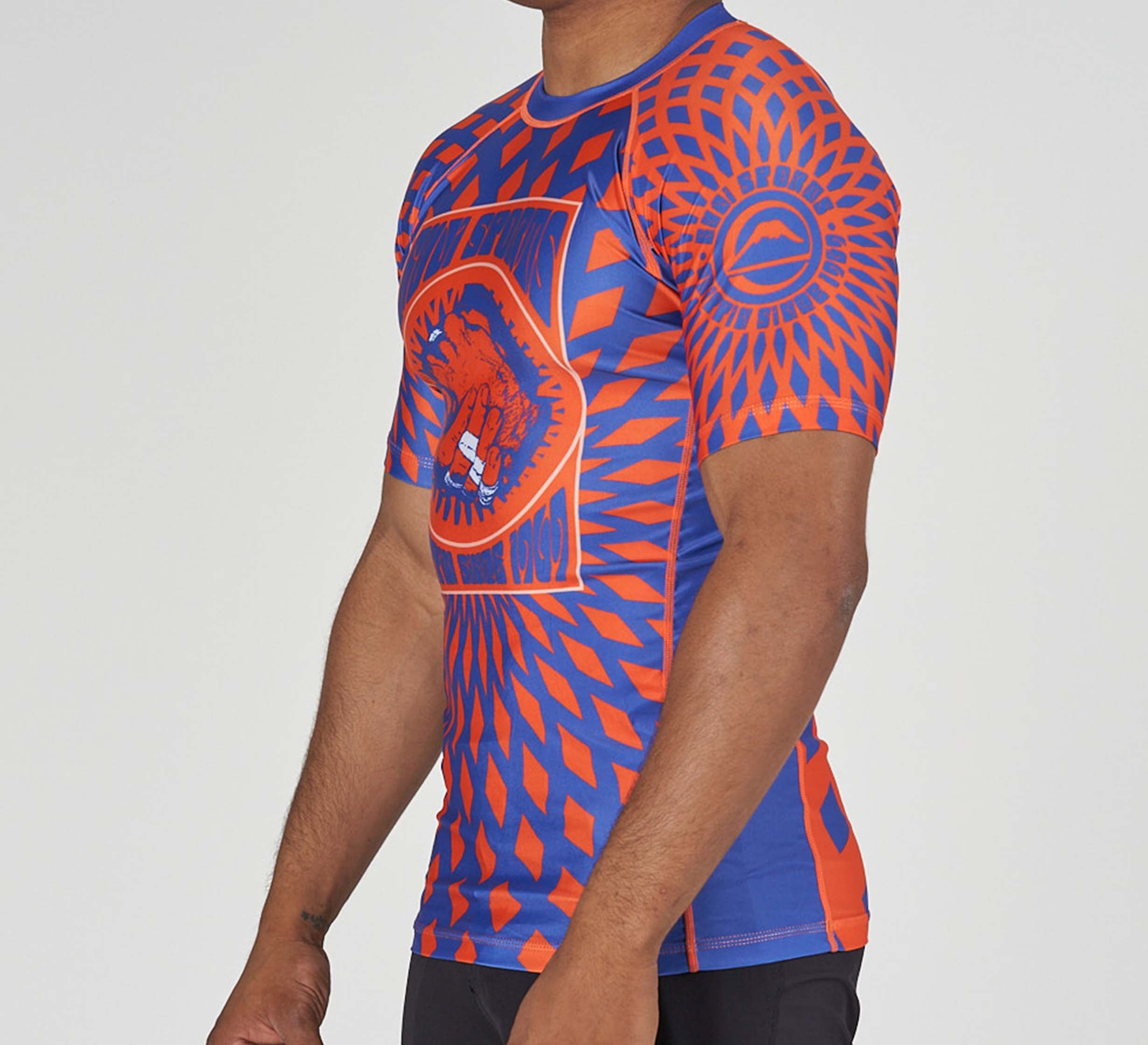 Psychedelic Flex Lite Rashguard Blue