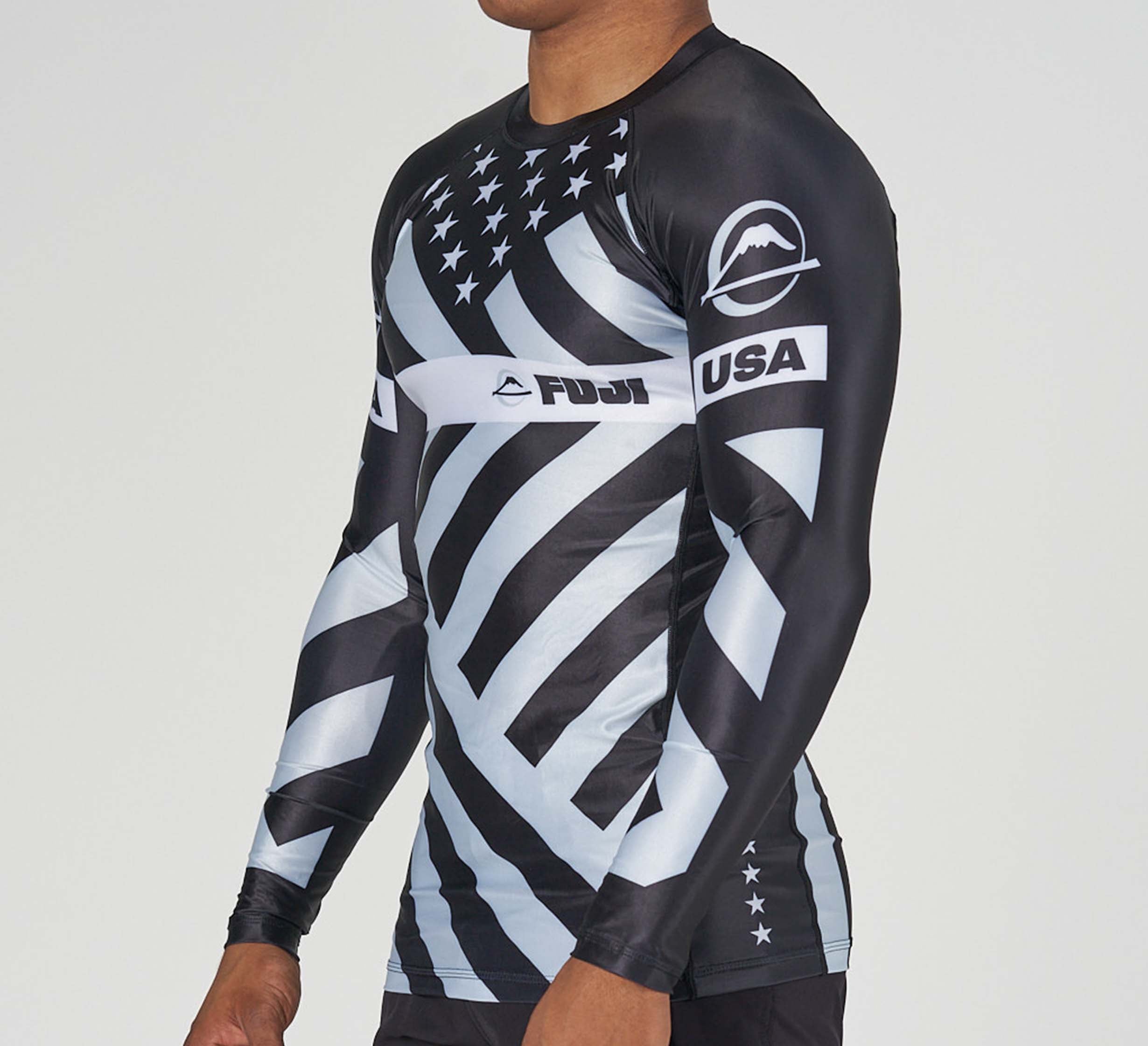 American Grappler Flex Lite Rashguard Black