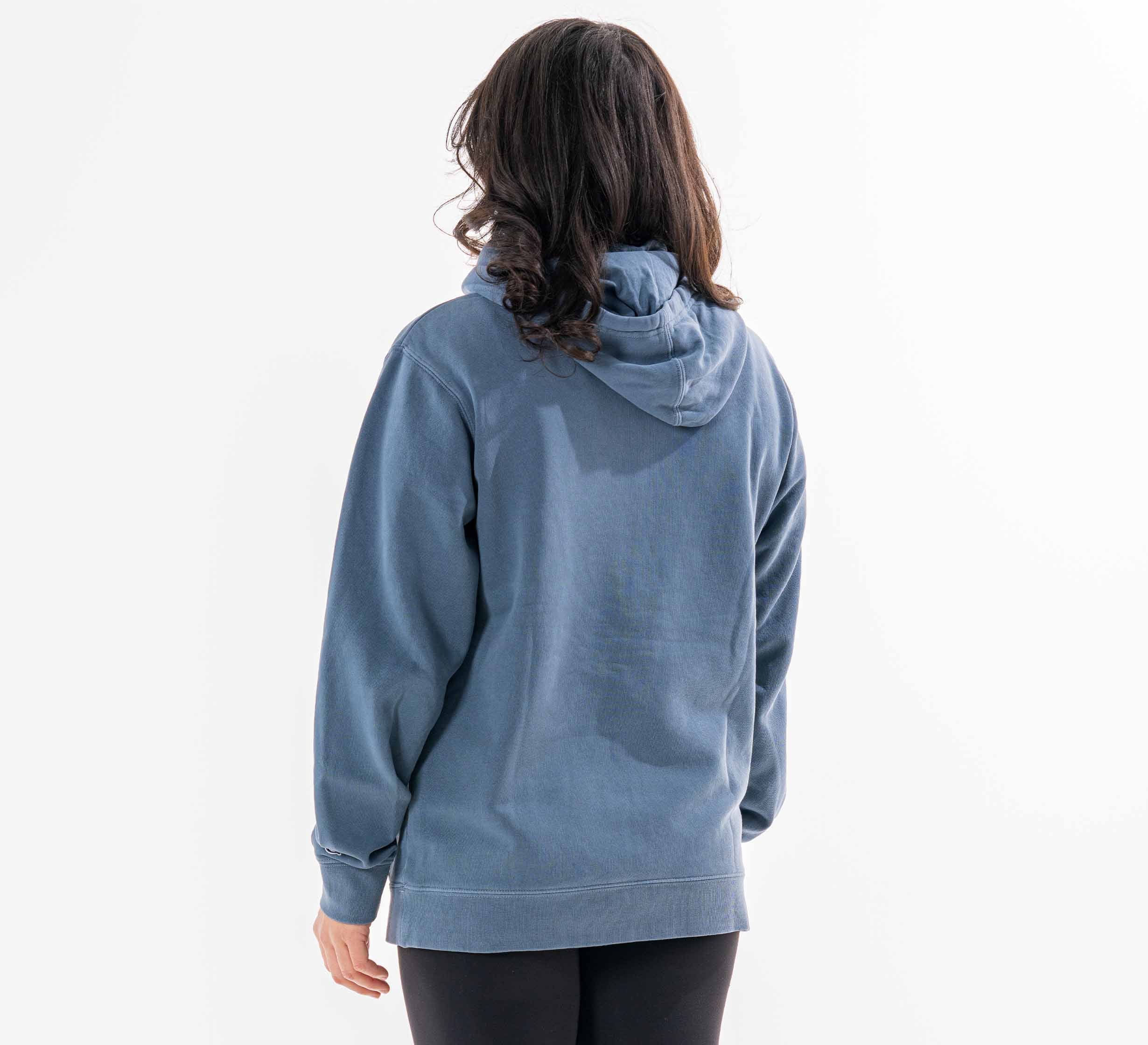 Womens Kanji Hoodie Blue