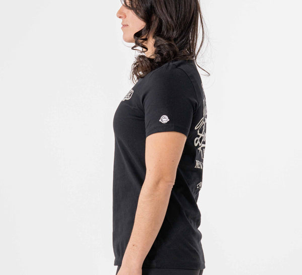Womens Jiu Jitsu Flow T-Shirt Black