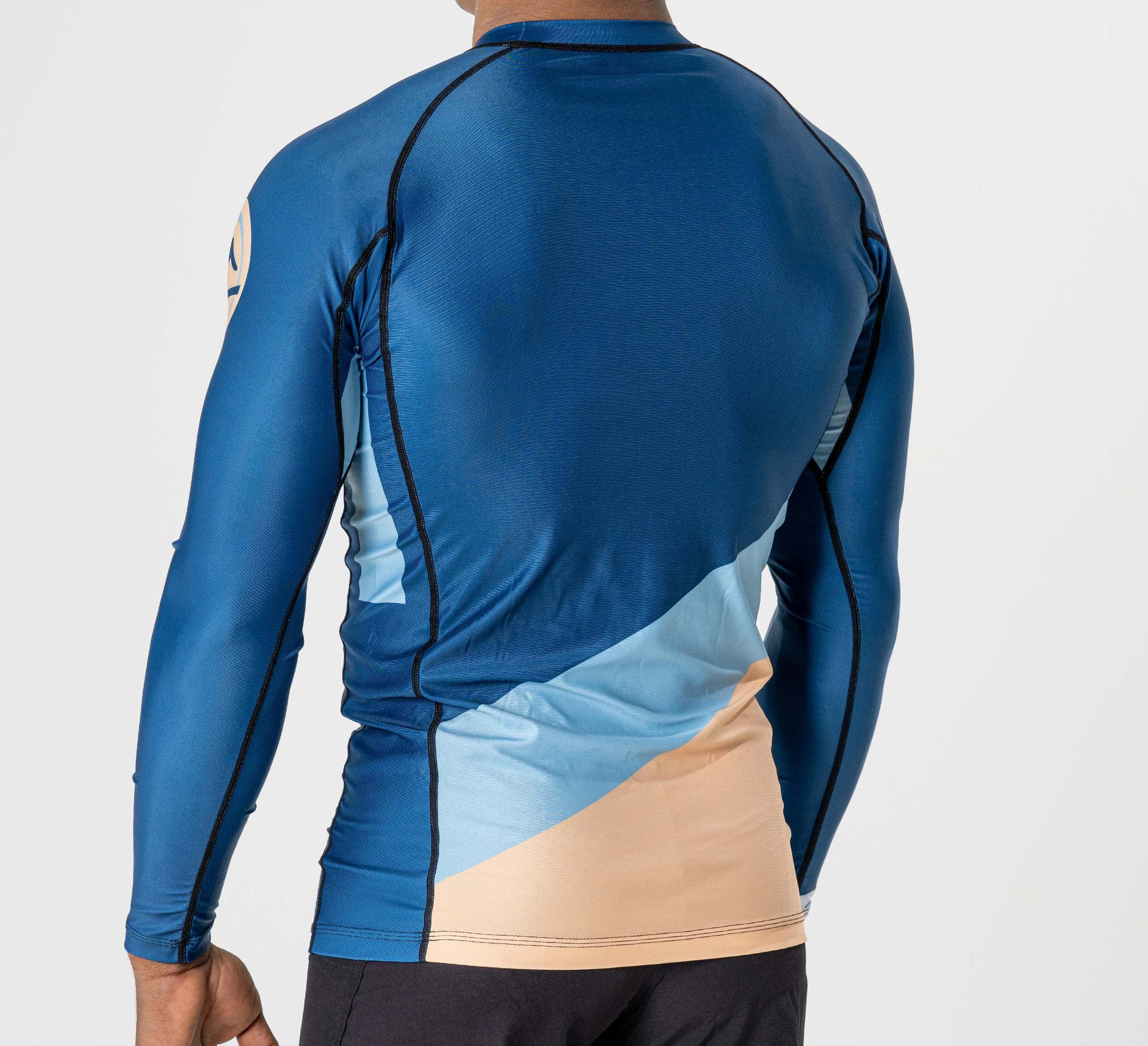 Pacer Flex Lite Long Sleeve Rashguard Blue/Gold