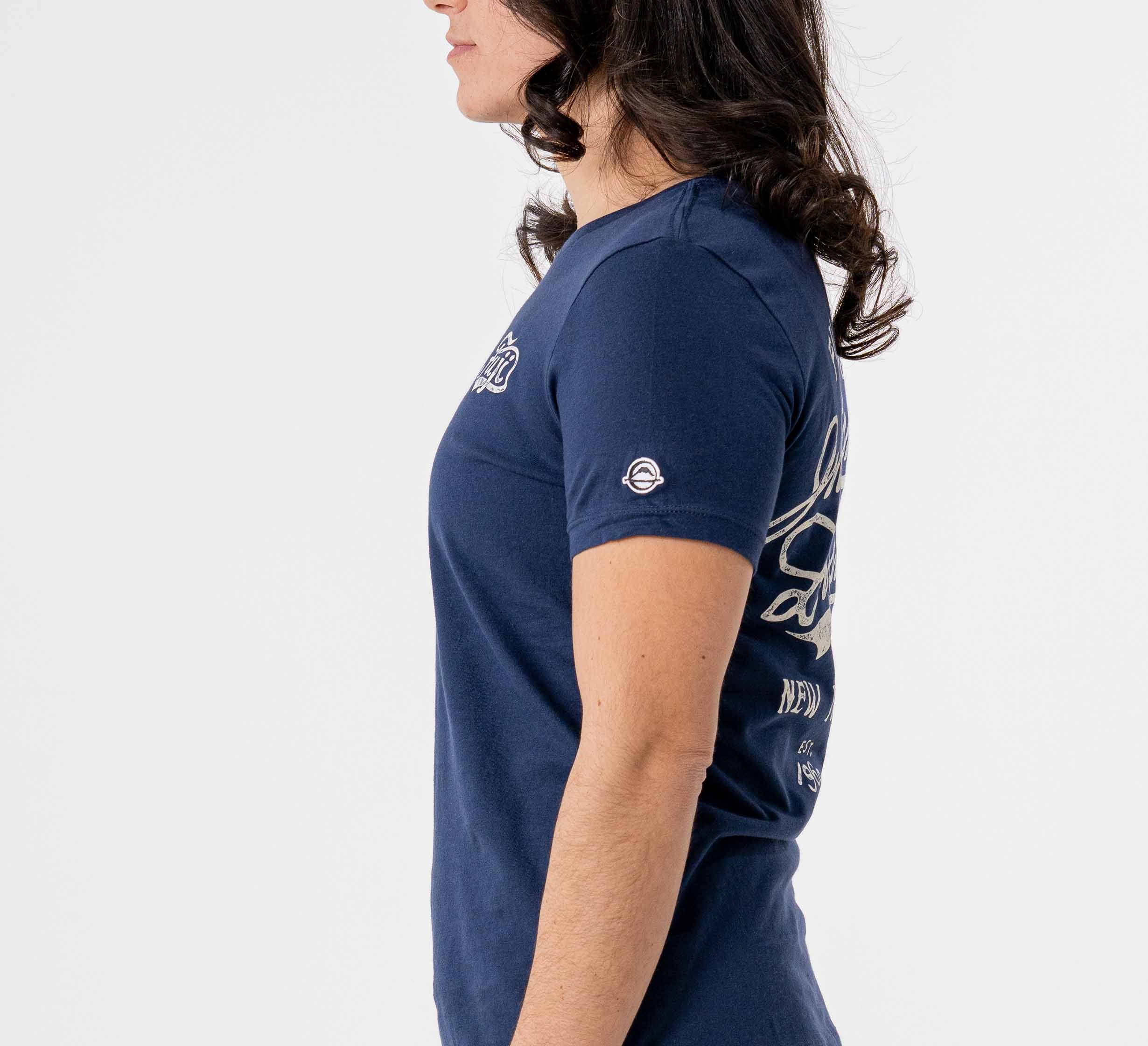 Womens Jiu Jitsu Flow T-Shirt Navy