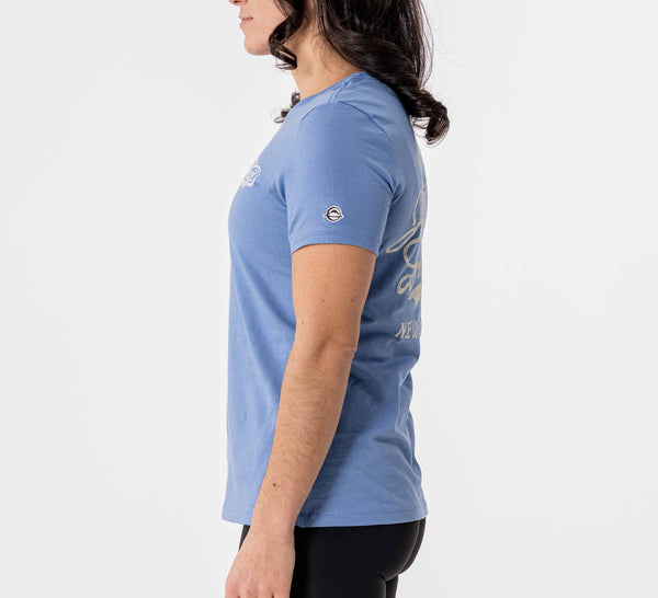 Womens Jiu Jitsu Flow T-Shirt Blue