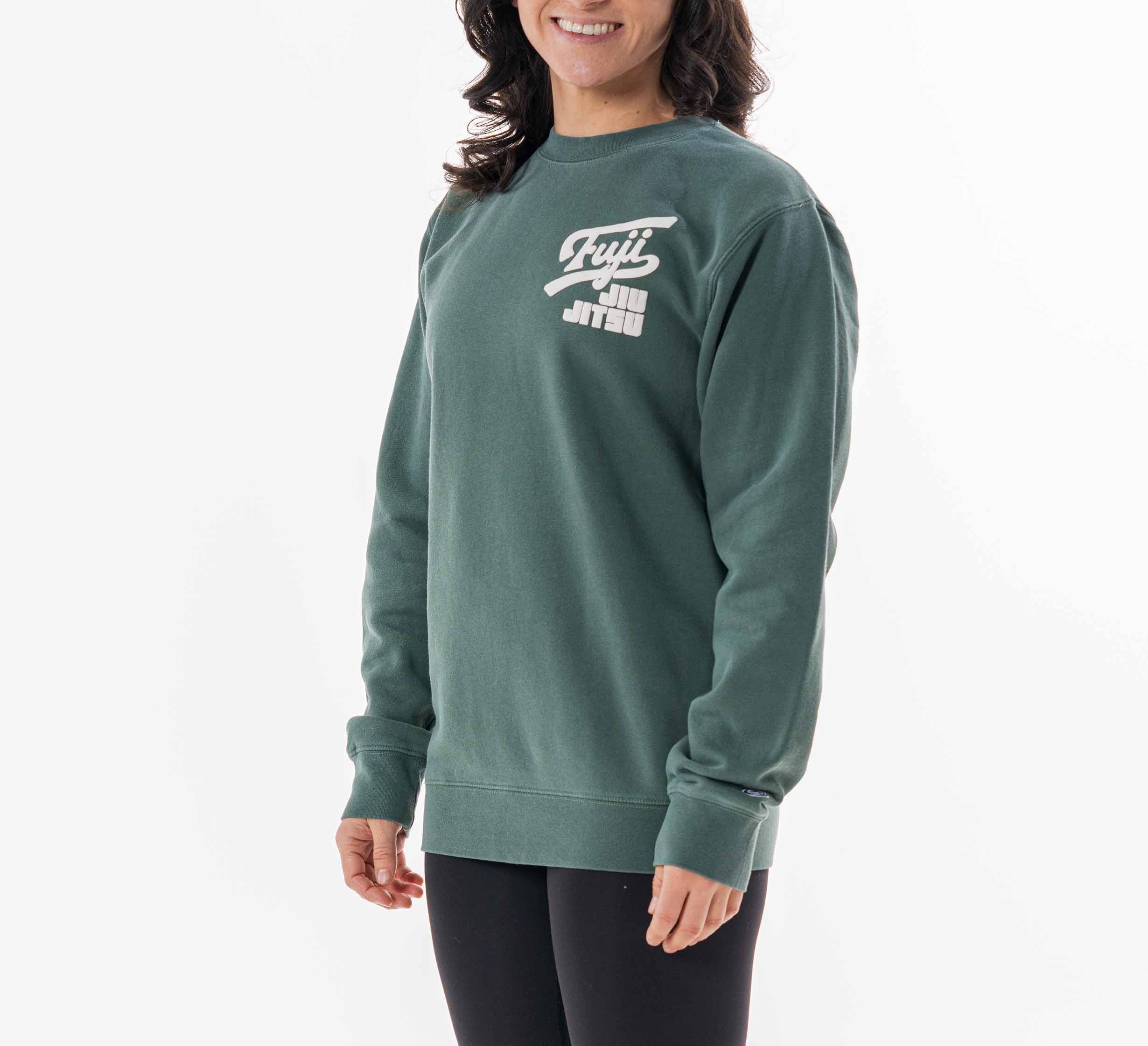 Womens Signature Crewneck Green