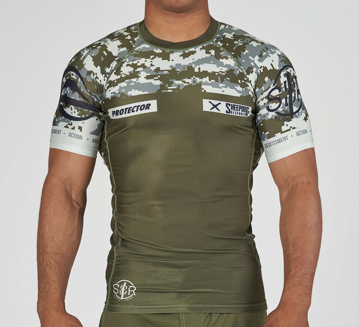 Army Green Rash Guard Sheepdog Response Flex Lite Rashguard Military Green