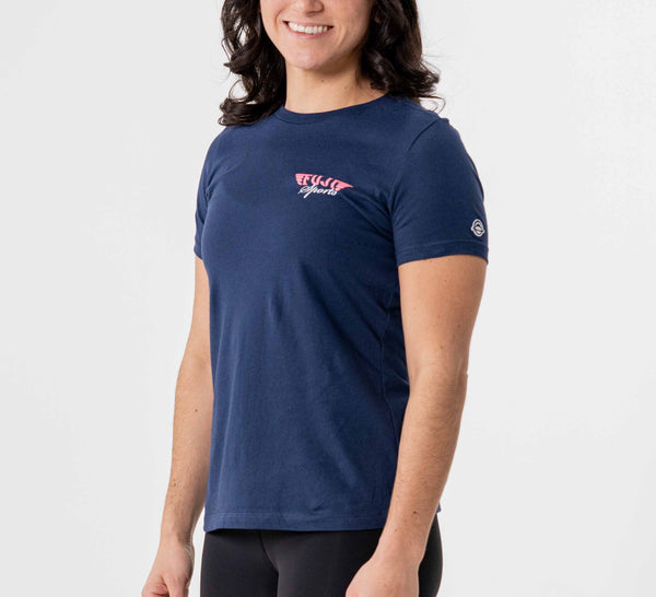 Womens Jiu Jitsu Flight T-Shirt Navy