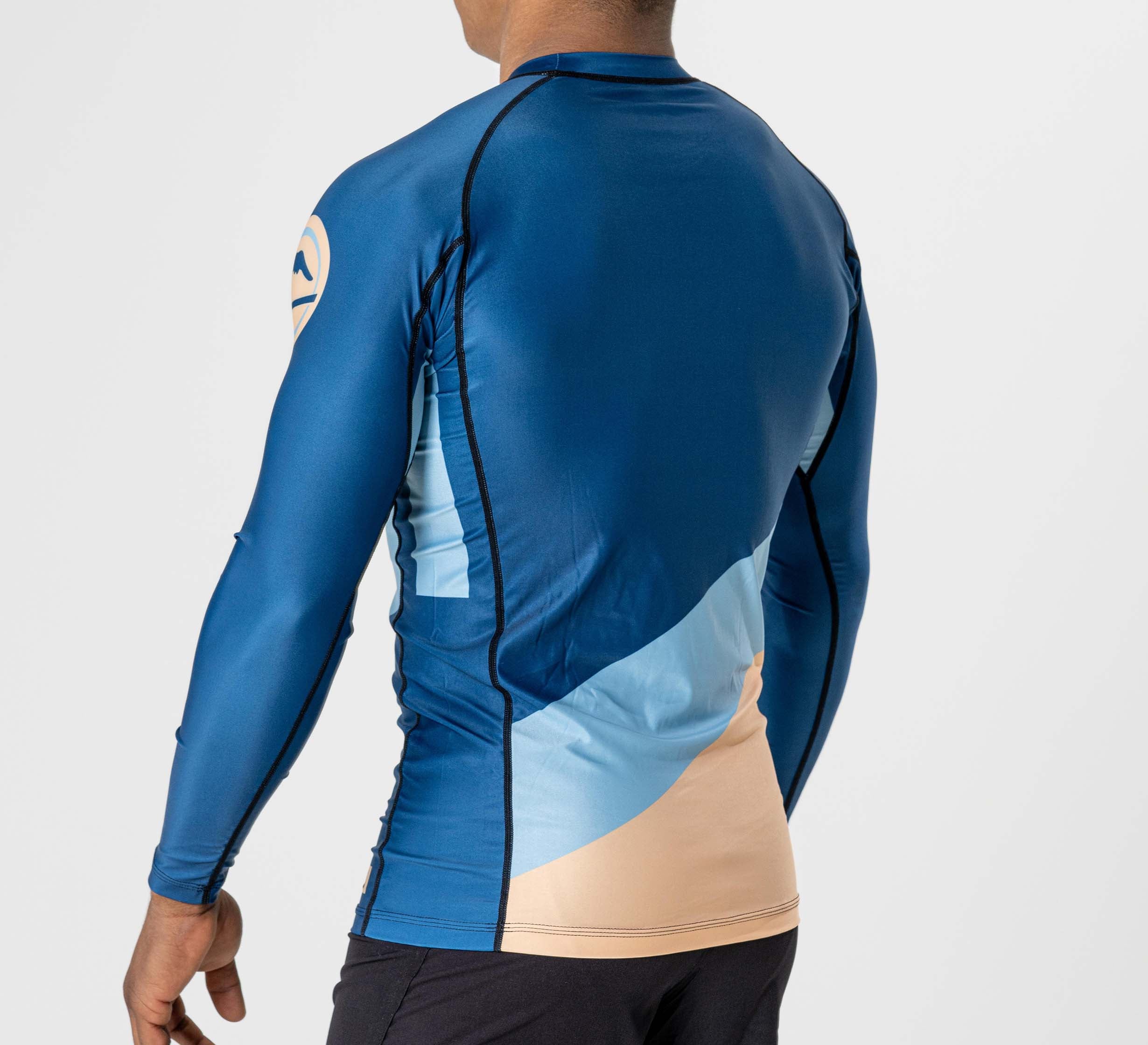 Pacer Flex Lite Long Sleeve Rashguard Blue/Gold