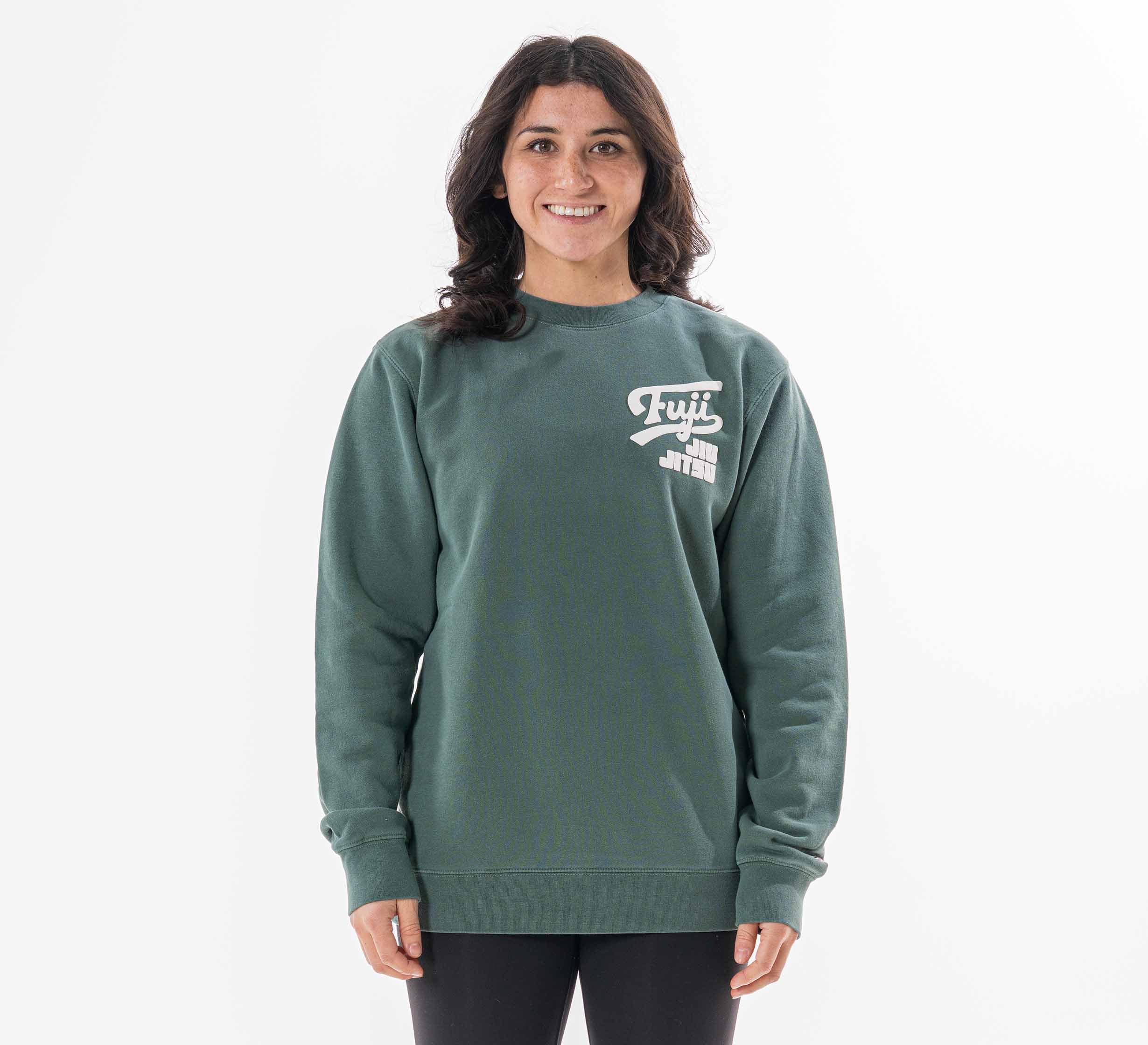 Womens Signature Crewneck Green