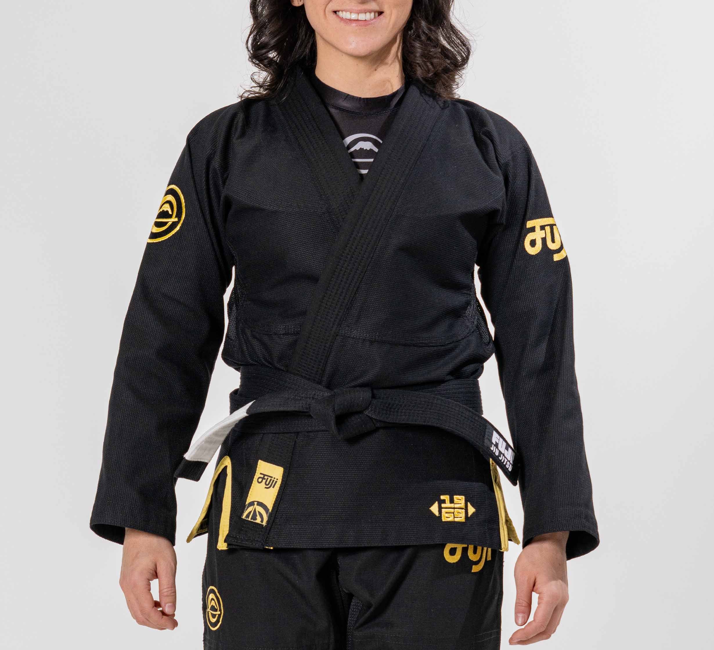 Womens Flow-Tech BJJ Gi Black/Gold