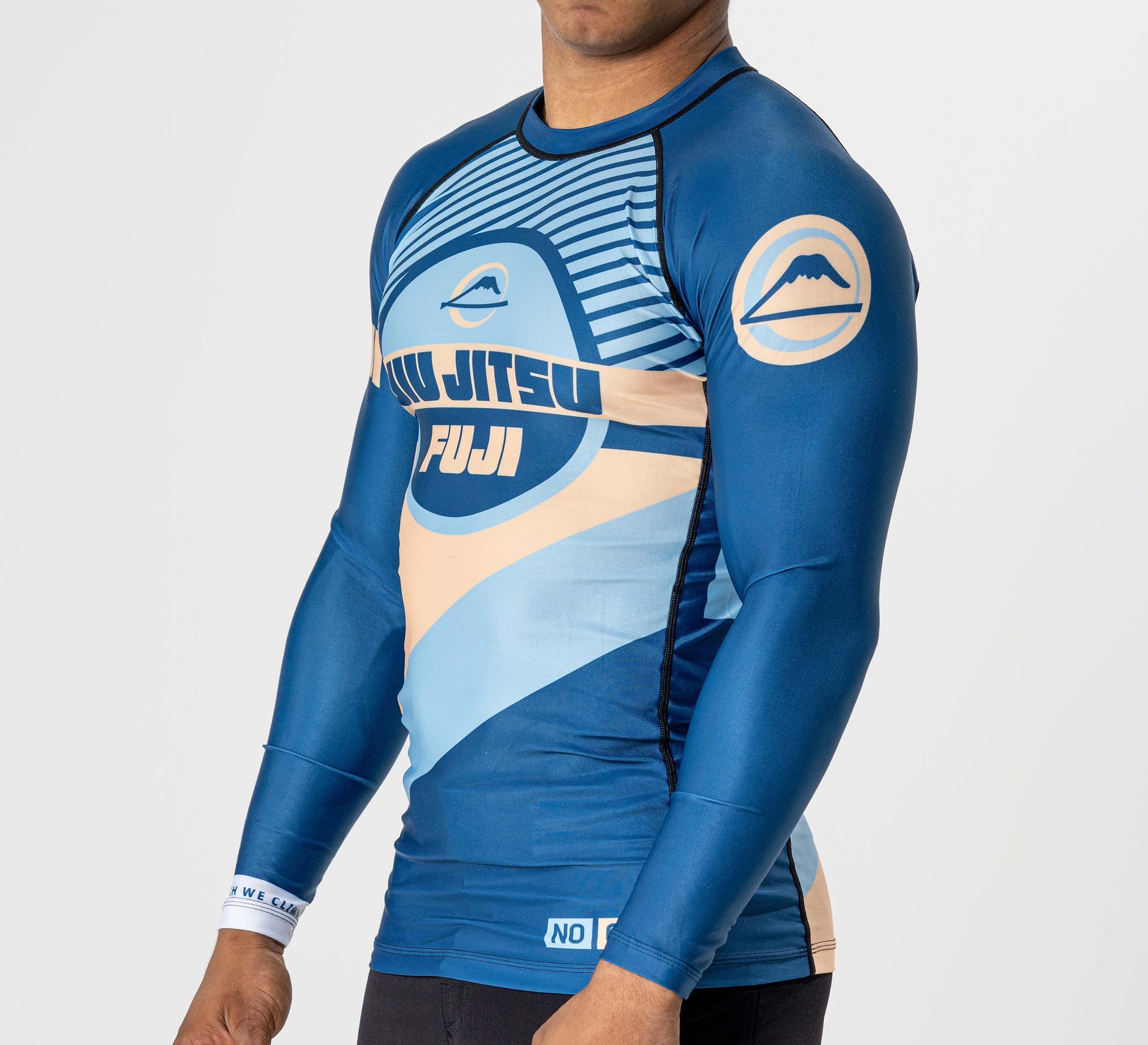 Pacer Flex Lite Long Sleeve Rashguard Blue/Gold