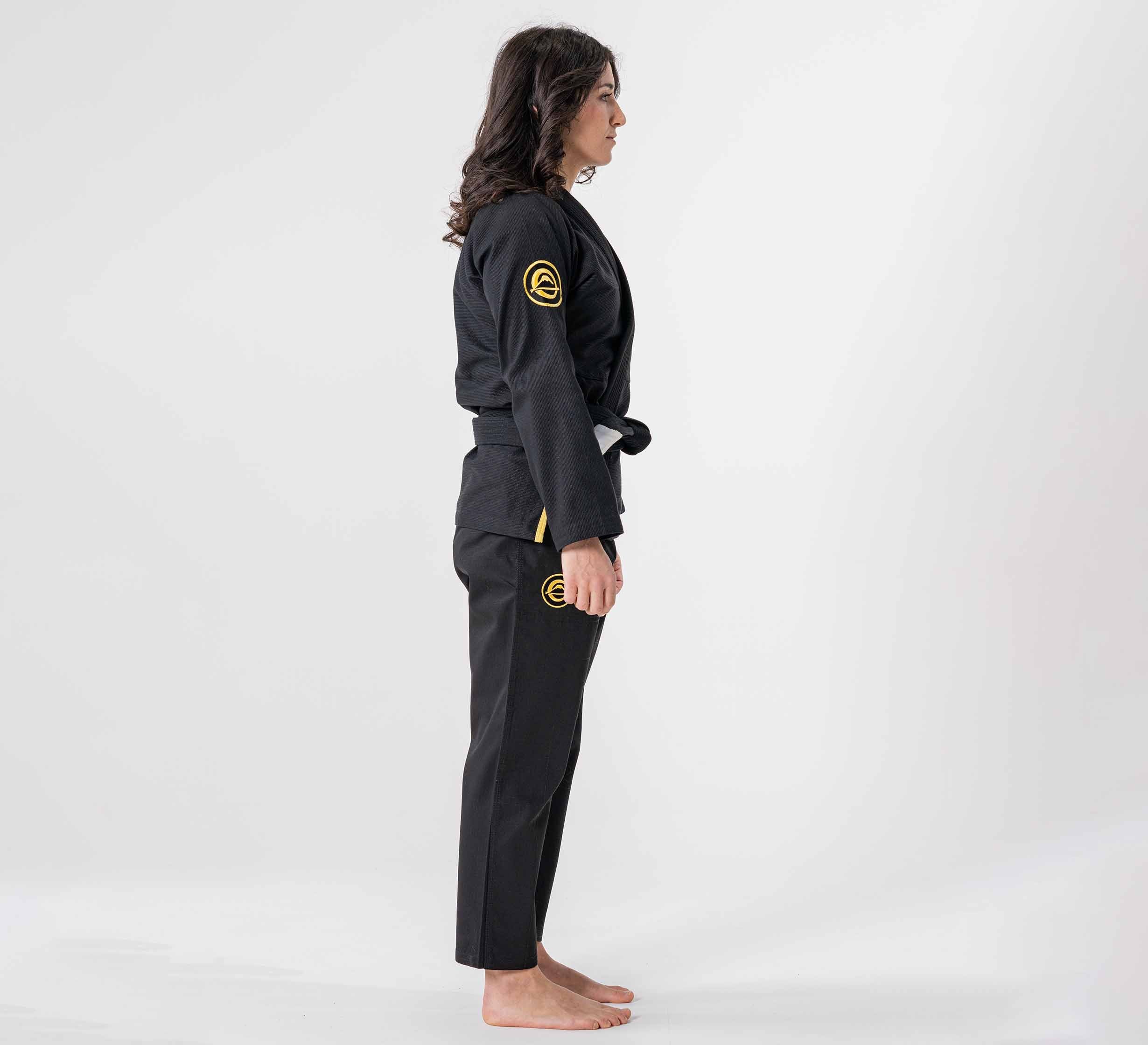 Womens Flow-Tech BJJ Gi Black/Gold