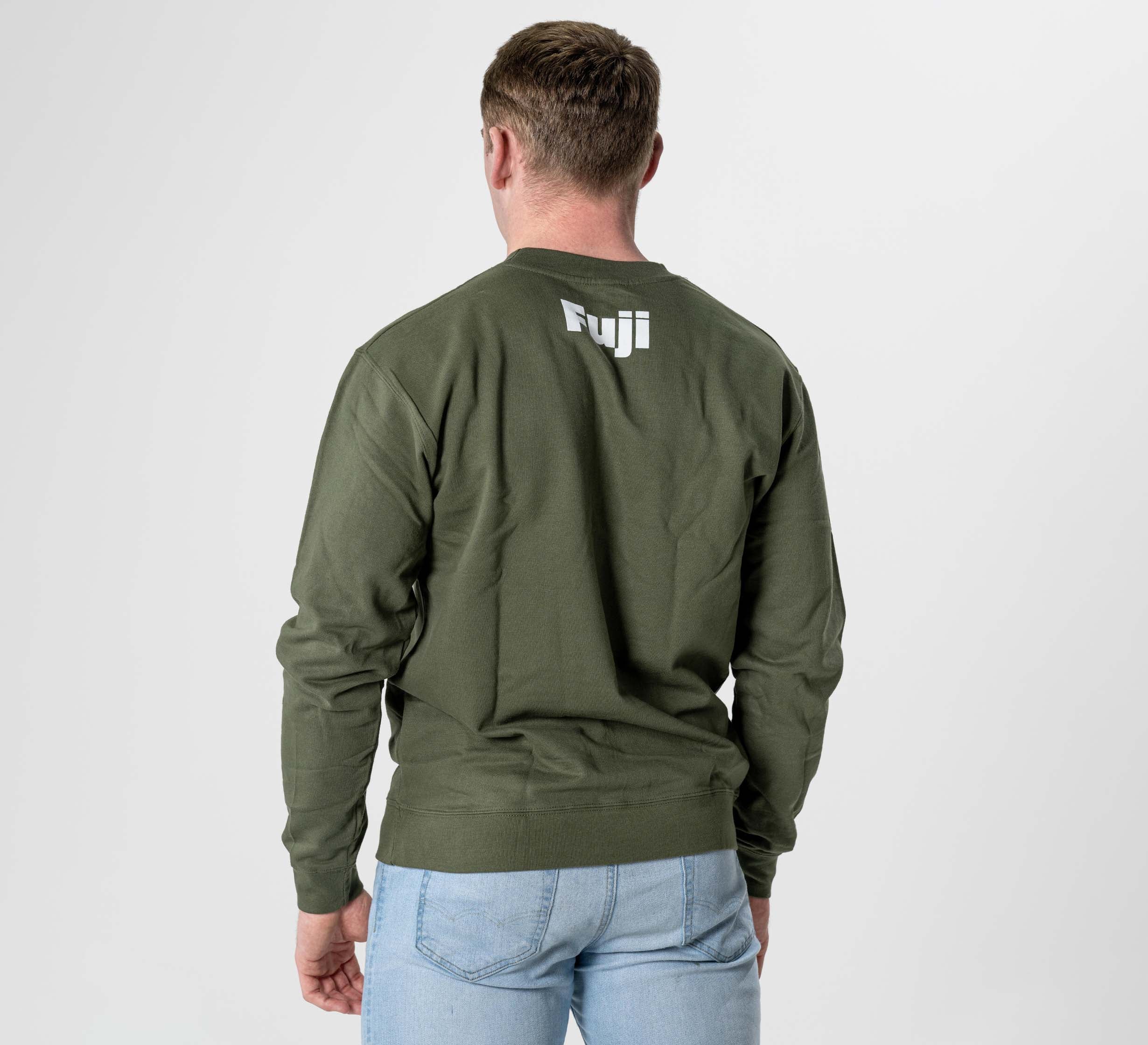 Jiu Jitsu Player Crewneck Military Green