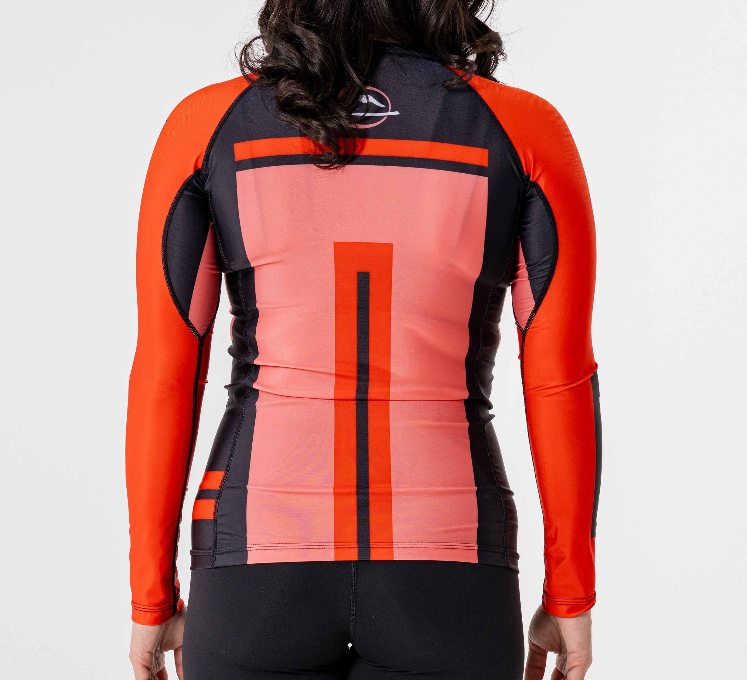 Womens Mt. FUJI Flex Lite Long Sleeve Rashguard Red