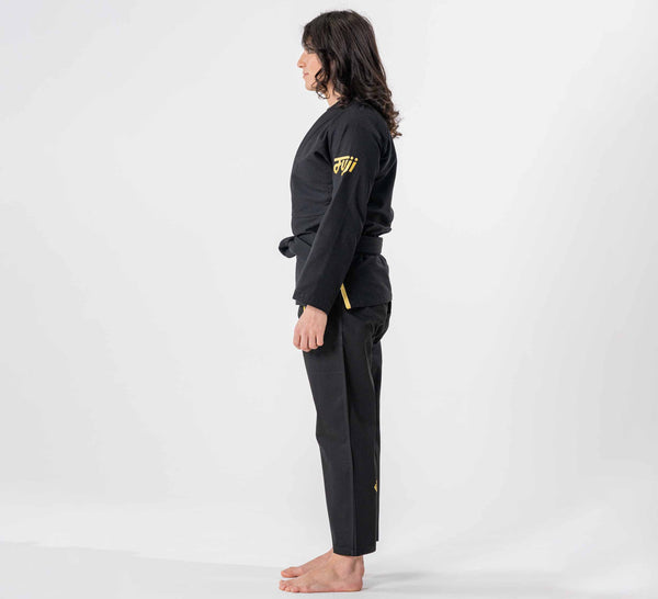 Womens Flow-Tech BJJ Gi Black/Gold