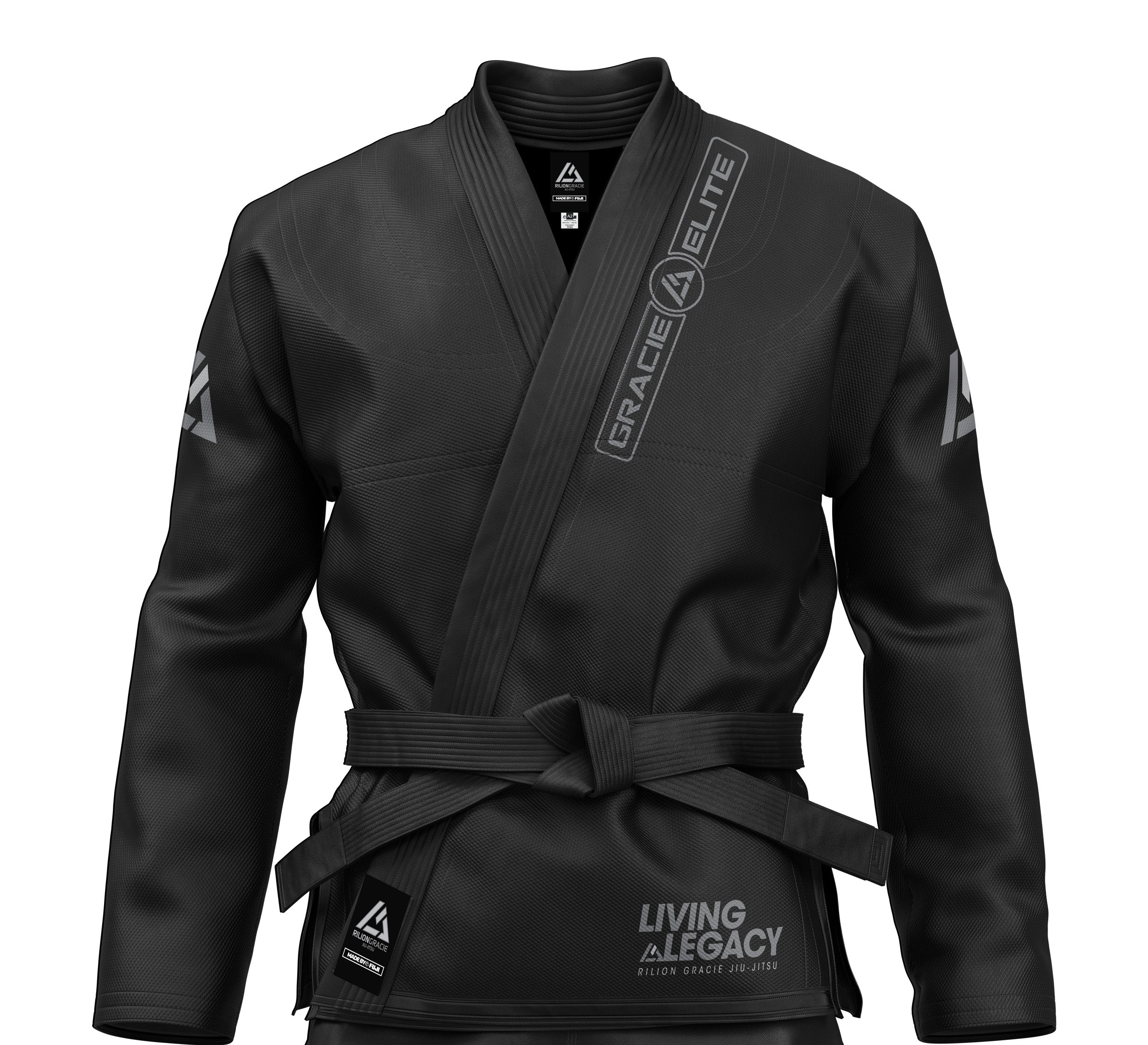 Rilion Gracie Competition BJJ Gi Black