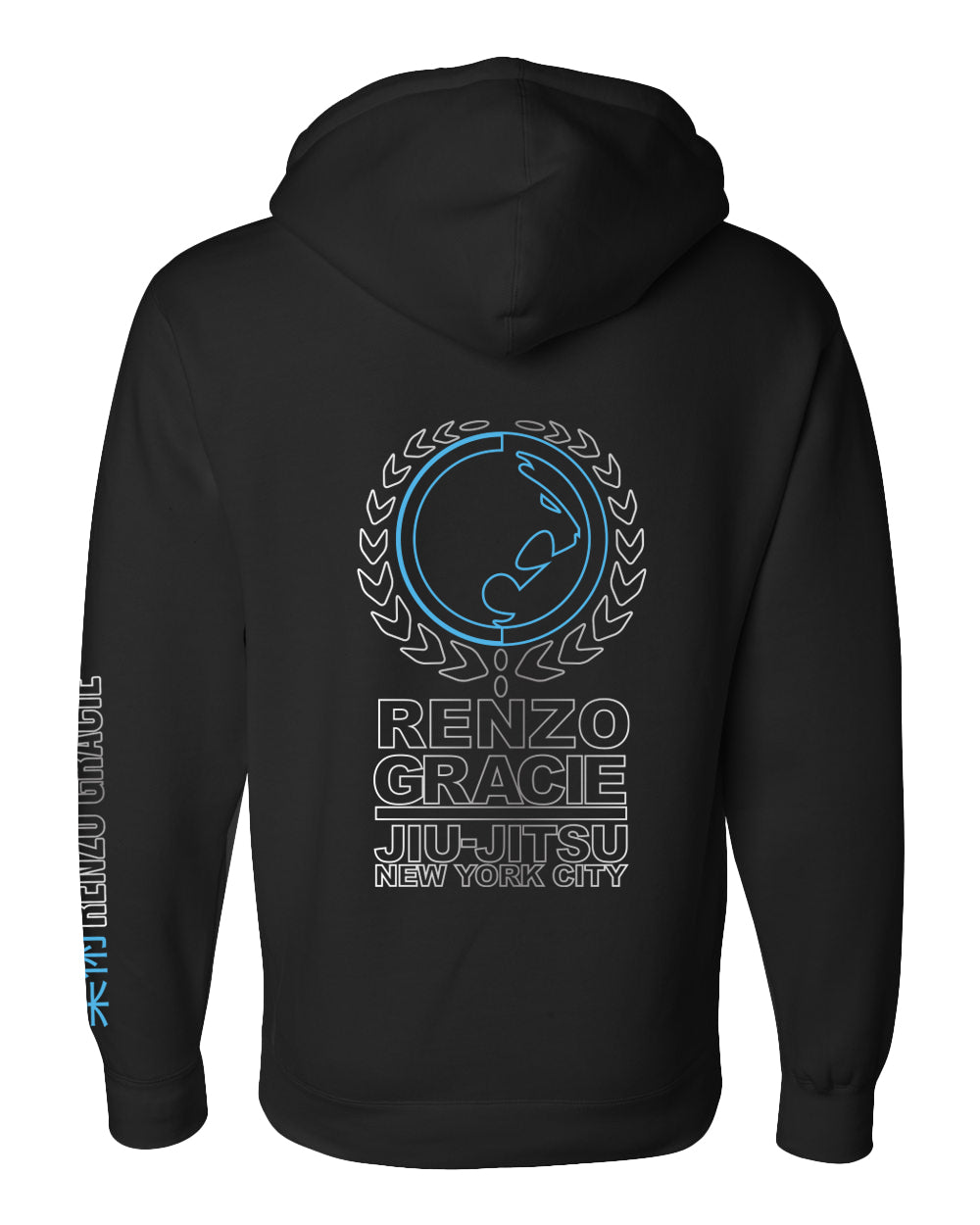 Renzo Gracie Reflective Hoodie Black