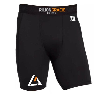 Rilion Gracie Men's Compression Shorts Black