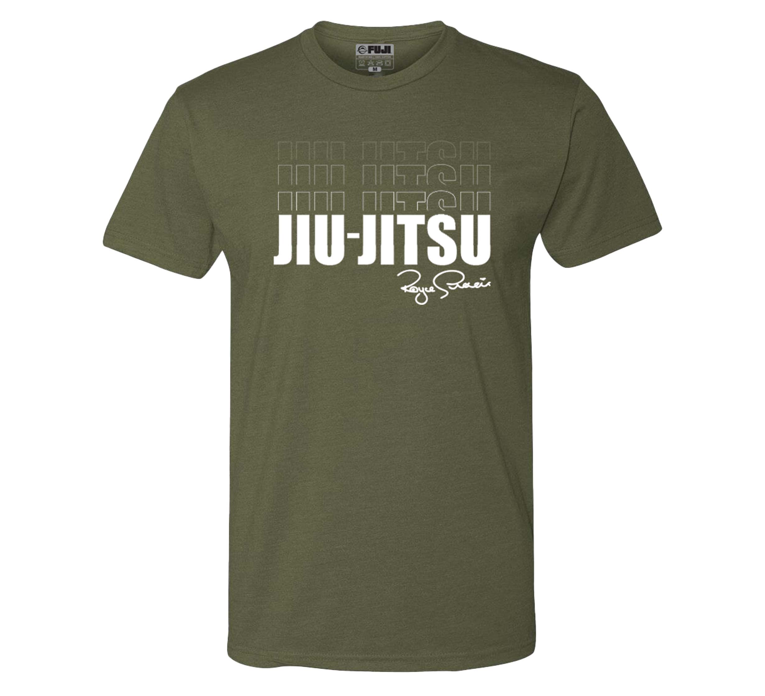 Royce Gracie Shadow Repeat T-Shirt Military Green