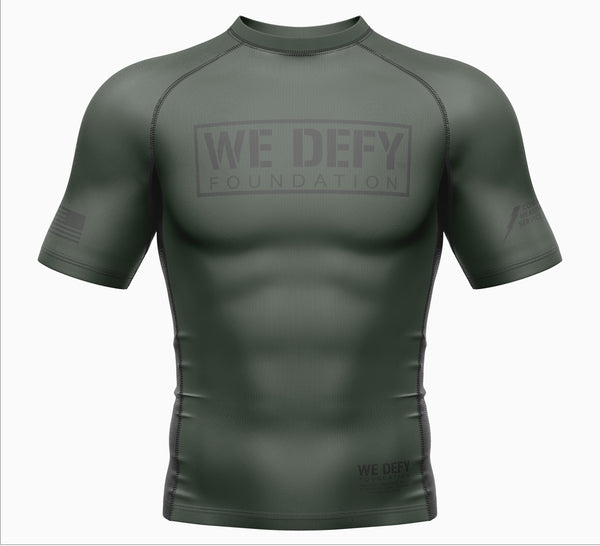 We Defy Core Rashguard Green