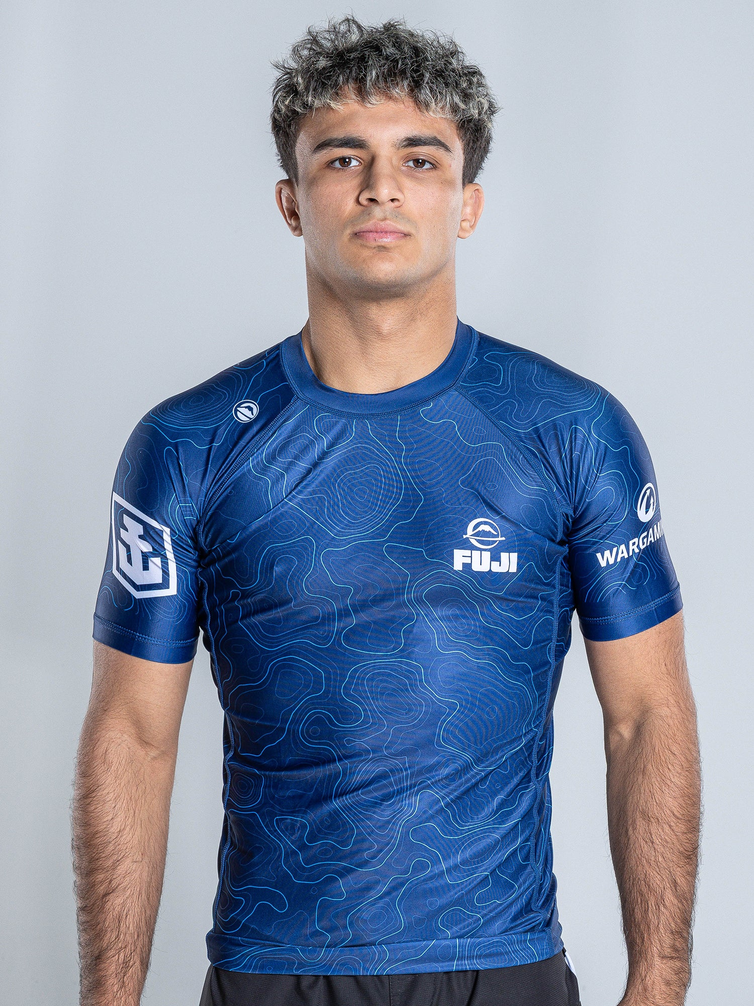 World Of Warship x FUJI Collab Rashguard Blue