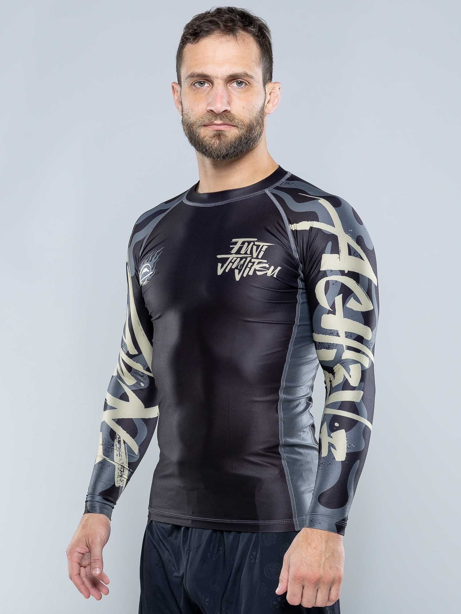 レッグウェア YUJI Yakedo Standard Long Sleeve Rashguard Black