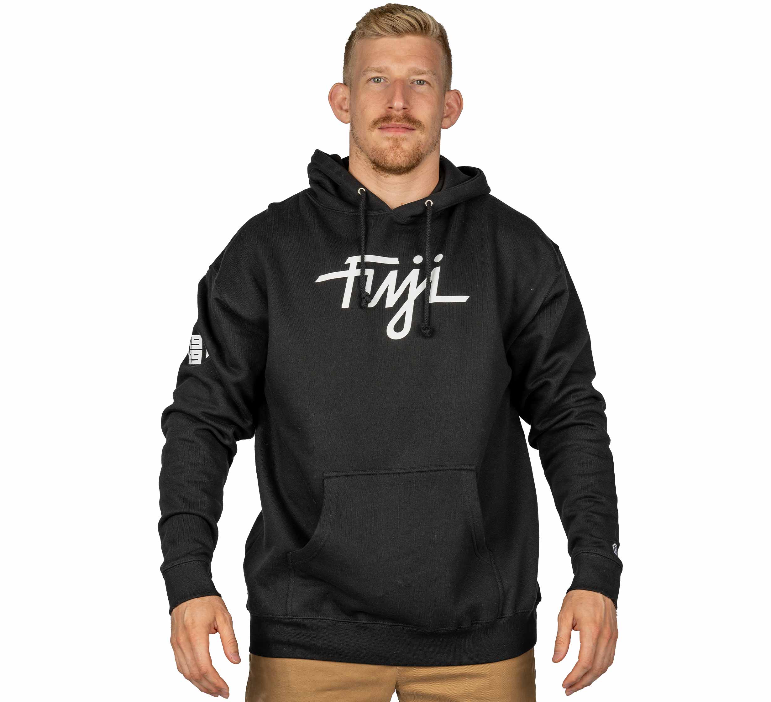 Midnight Collegiate Pull Over Hoodie Black