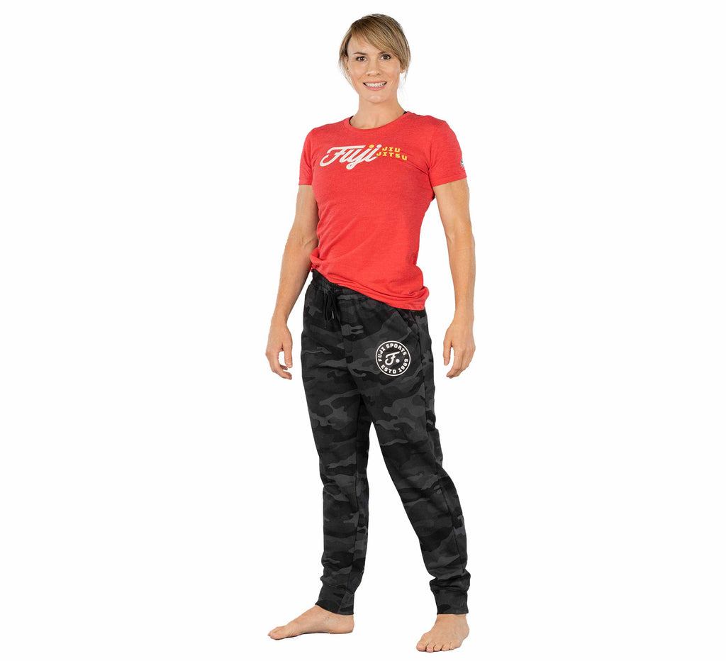 Black Camo Womens Joggers