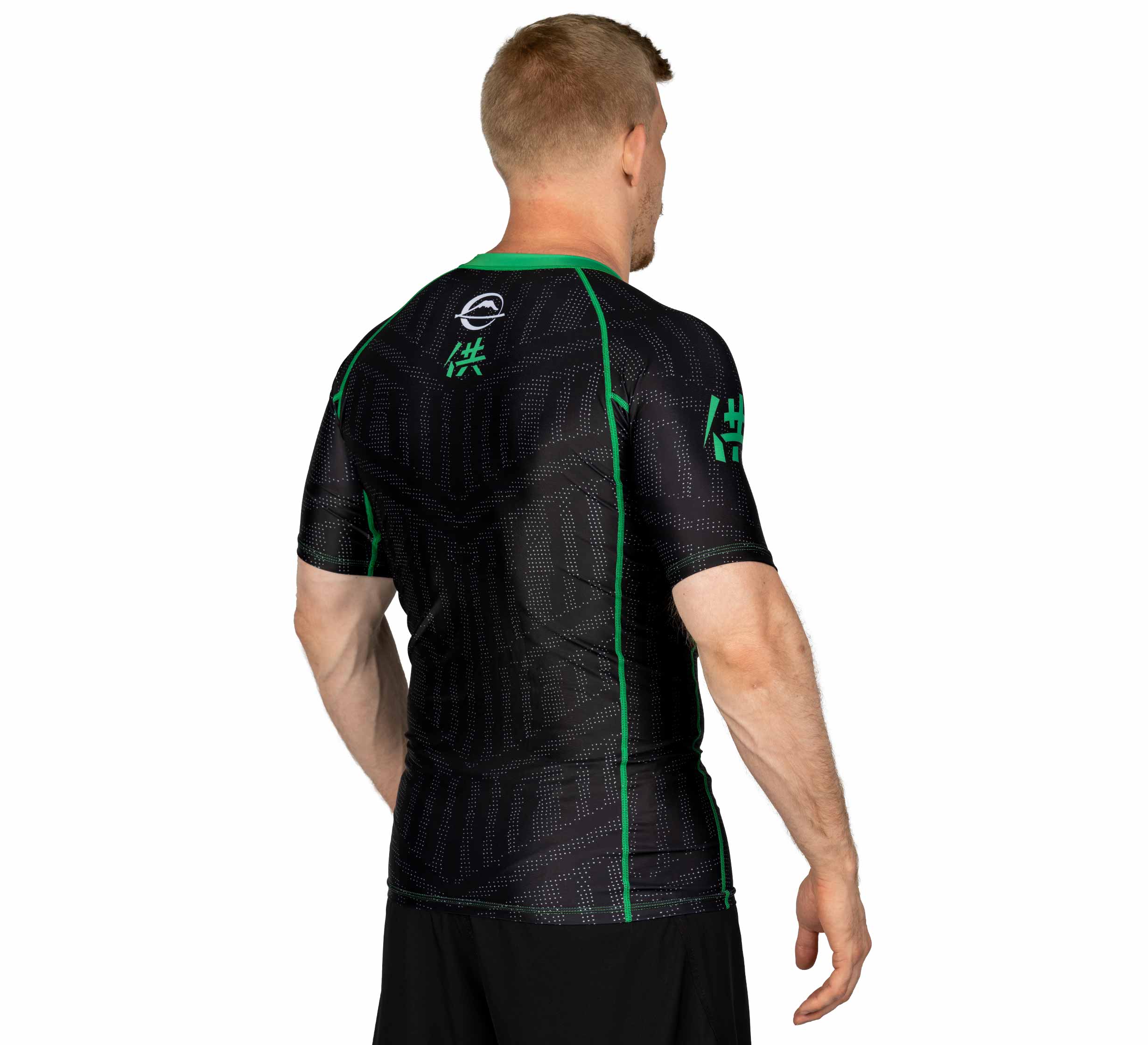 Team FUJI Short Sleeve Rashguard Green