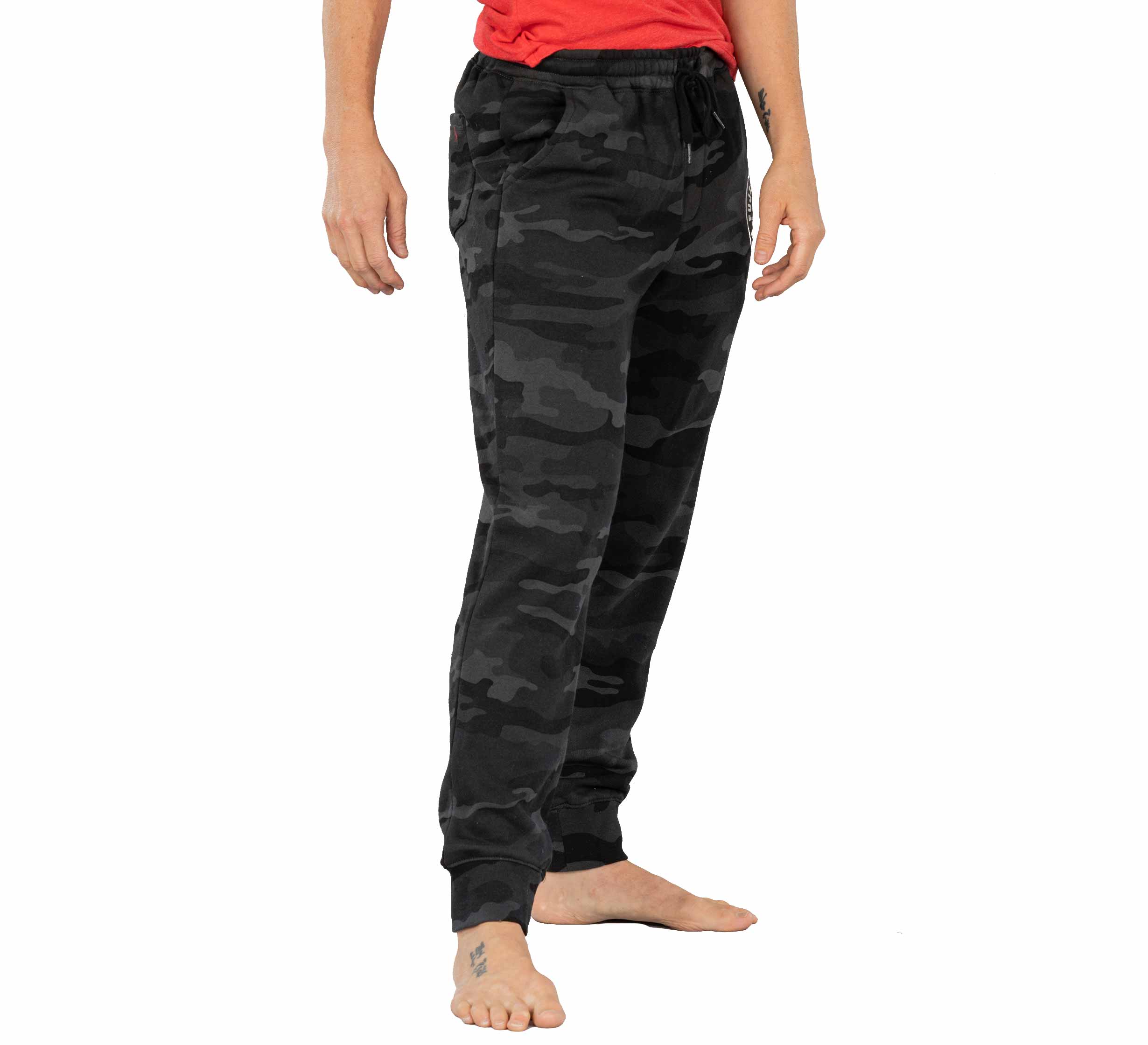 Black Camo Womens Joggers