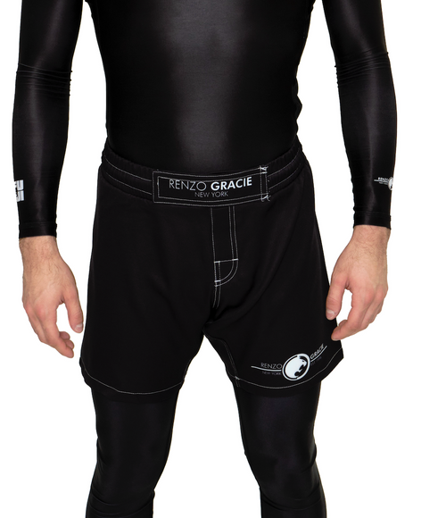 Renzo Gracie Standard Fight Shorts - Black