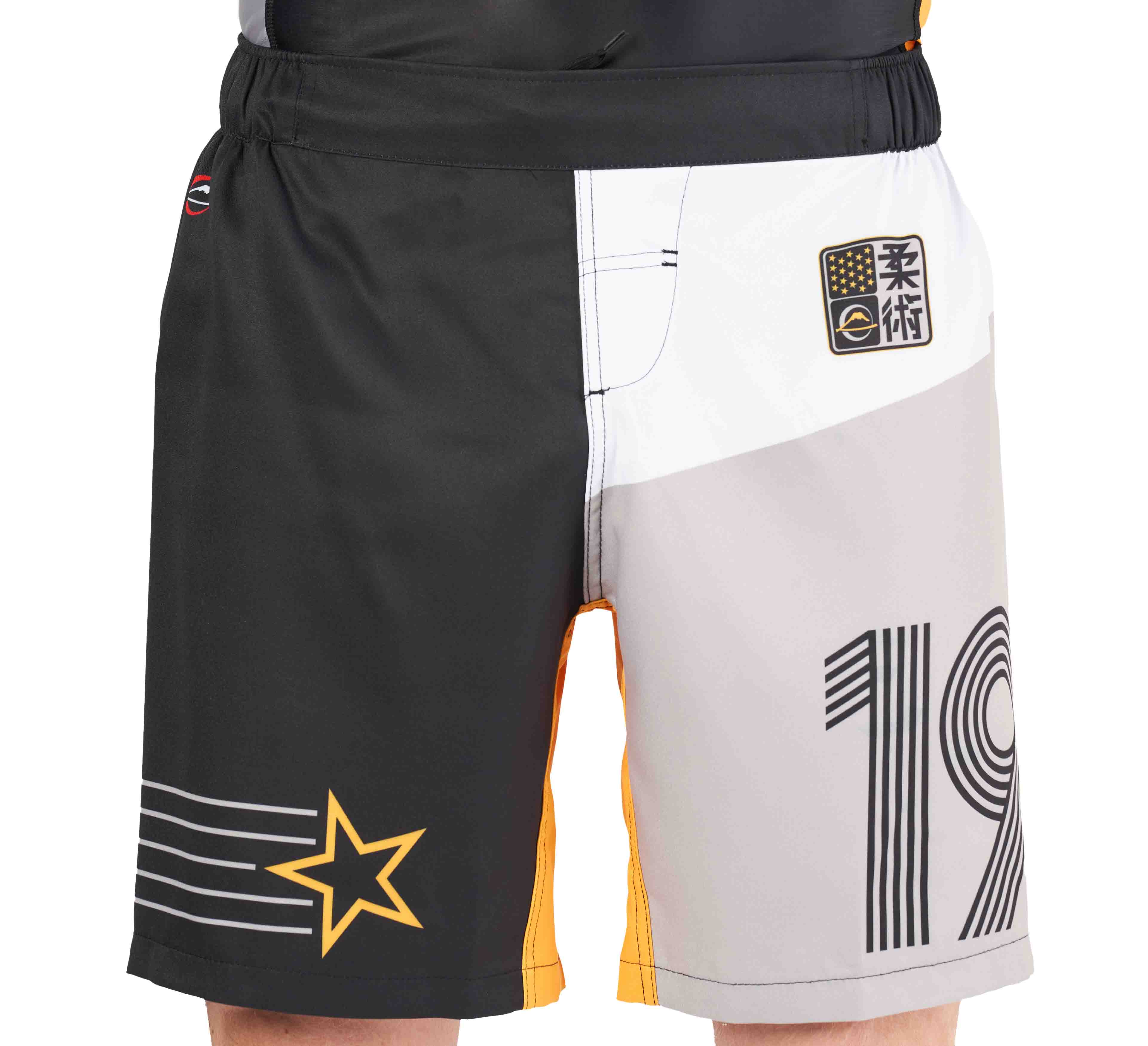 Linear Lockdown Lightweight Shorts Black/Orange