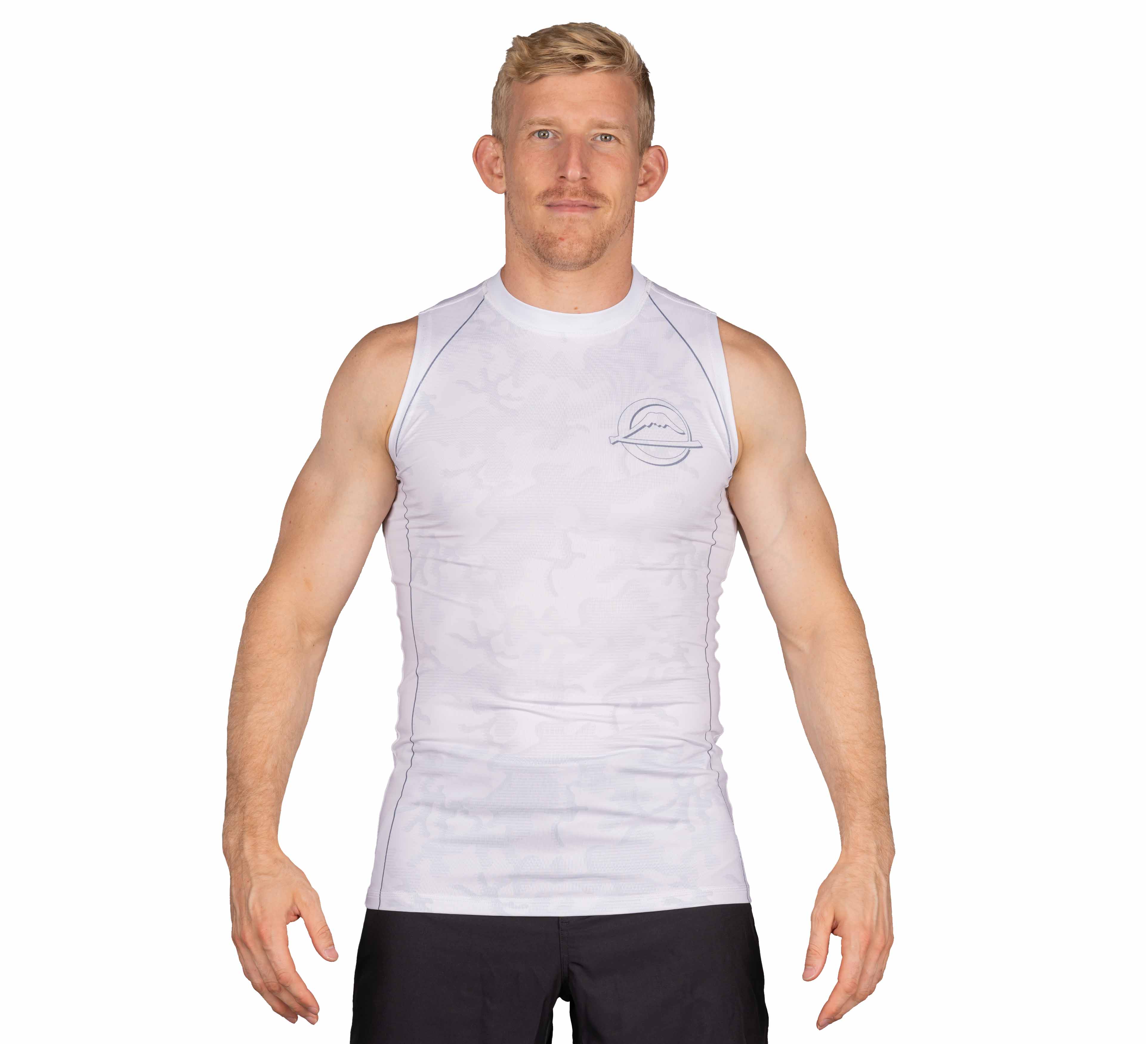 Combat Camo Sleeveless Rashguard White