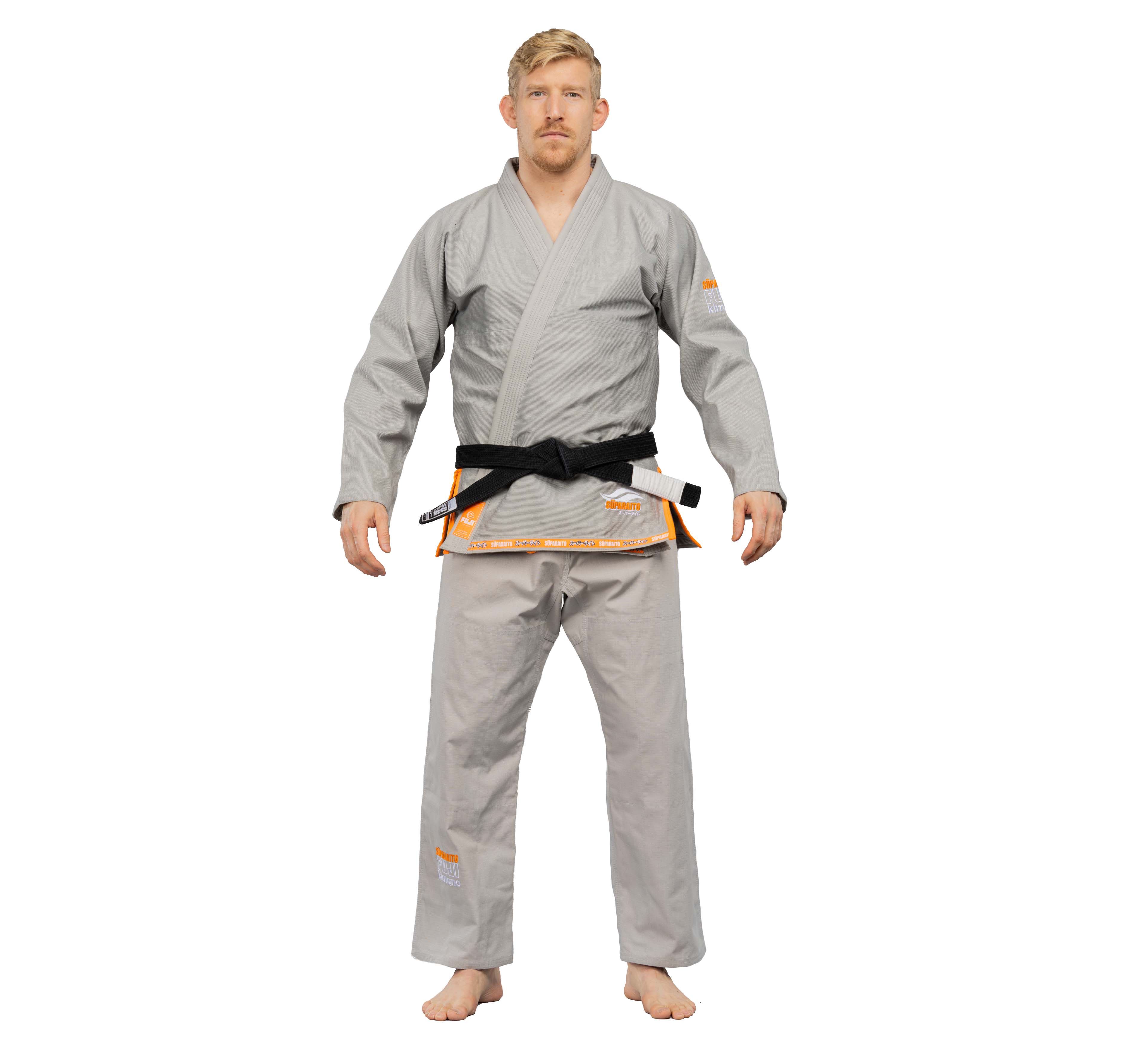 Suparaito BJJ Gi Grey/Orange