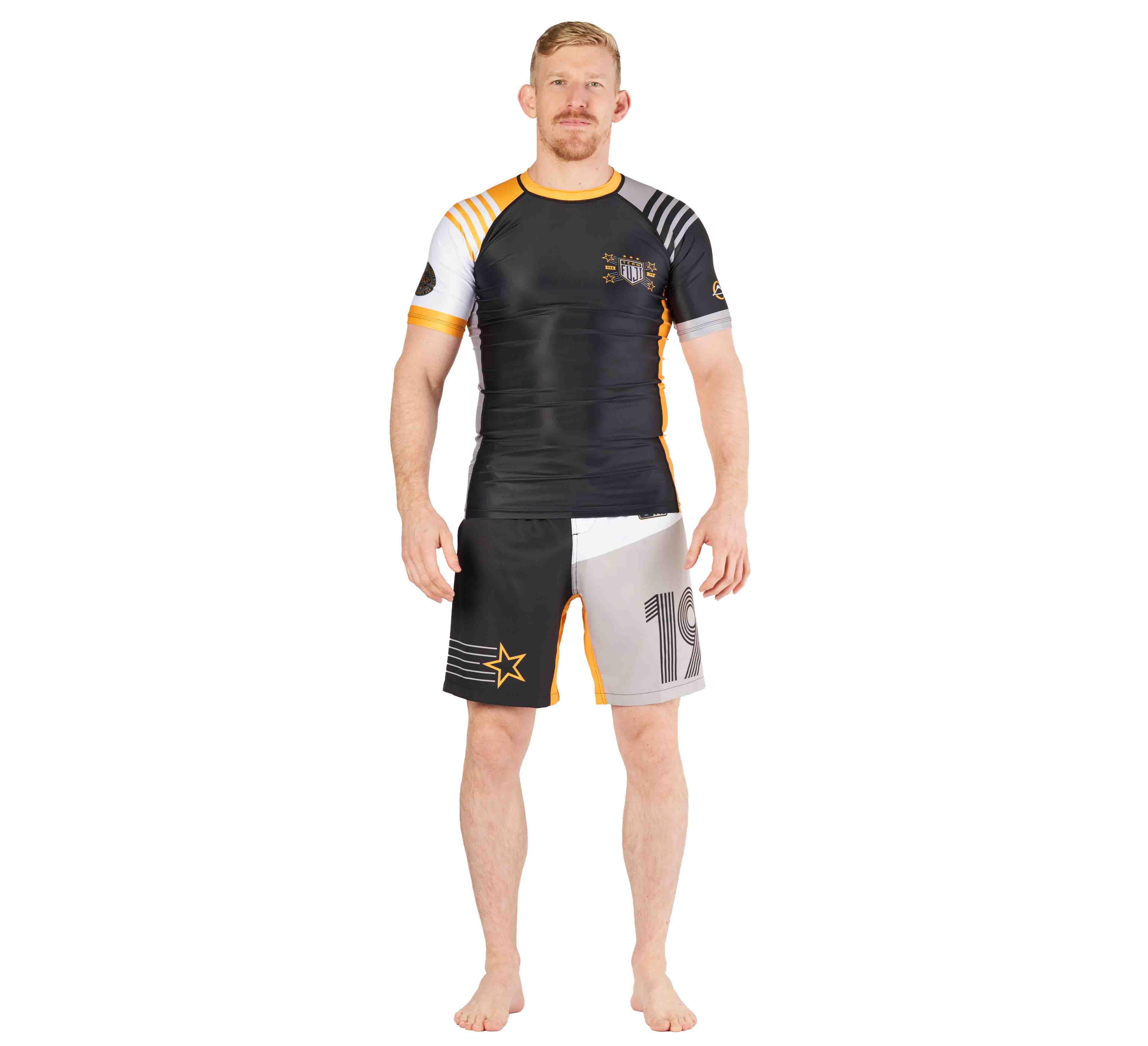 Linear Lockdown Rashguard Rashguard Black/Orange