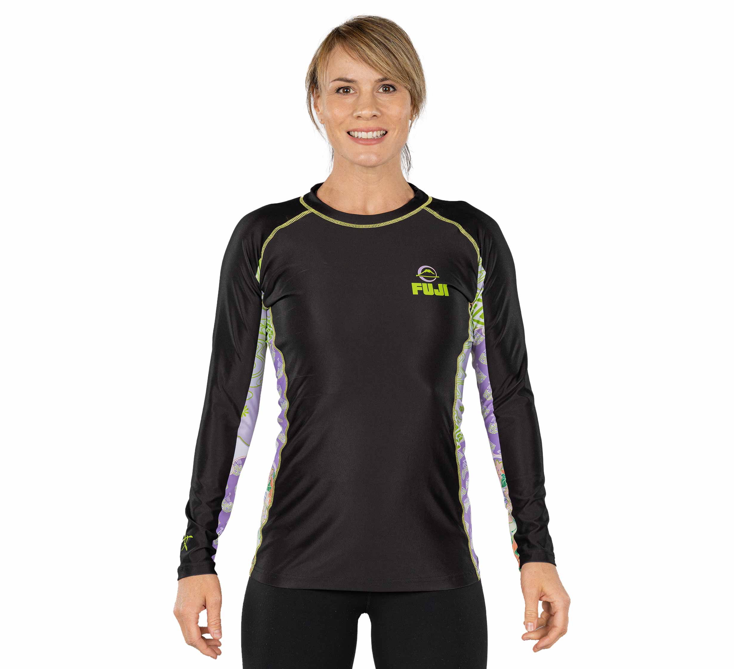 Kimono Womens Long Sleeve Rashguard Green