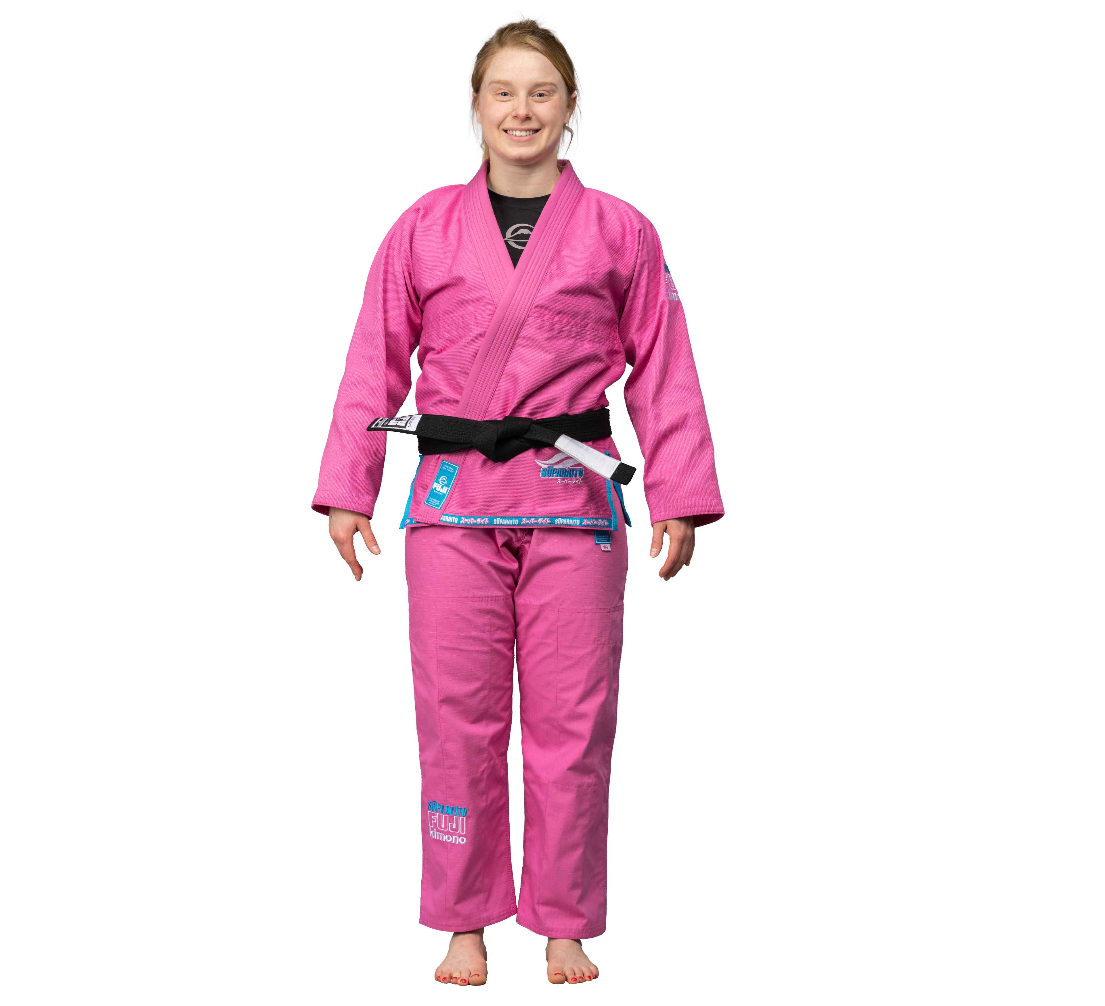 Suparaito Womens BJJ Gi Pink Blue