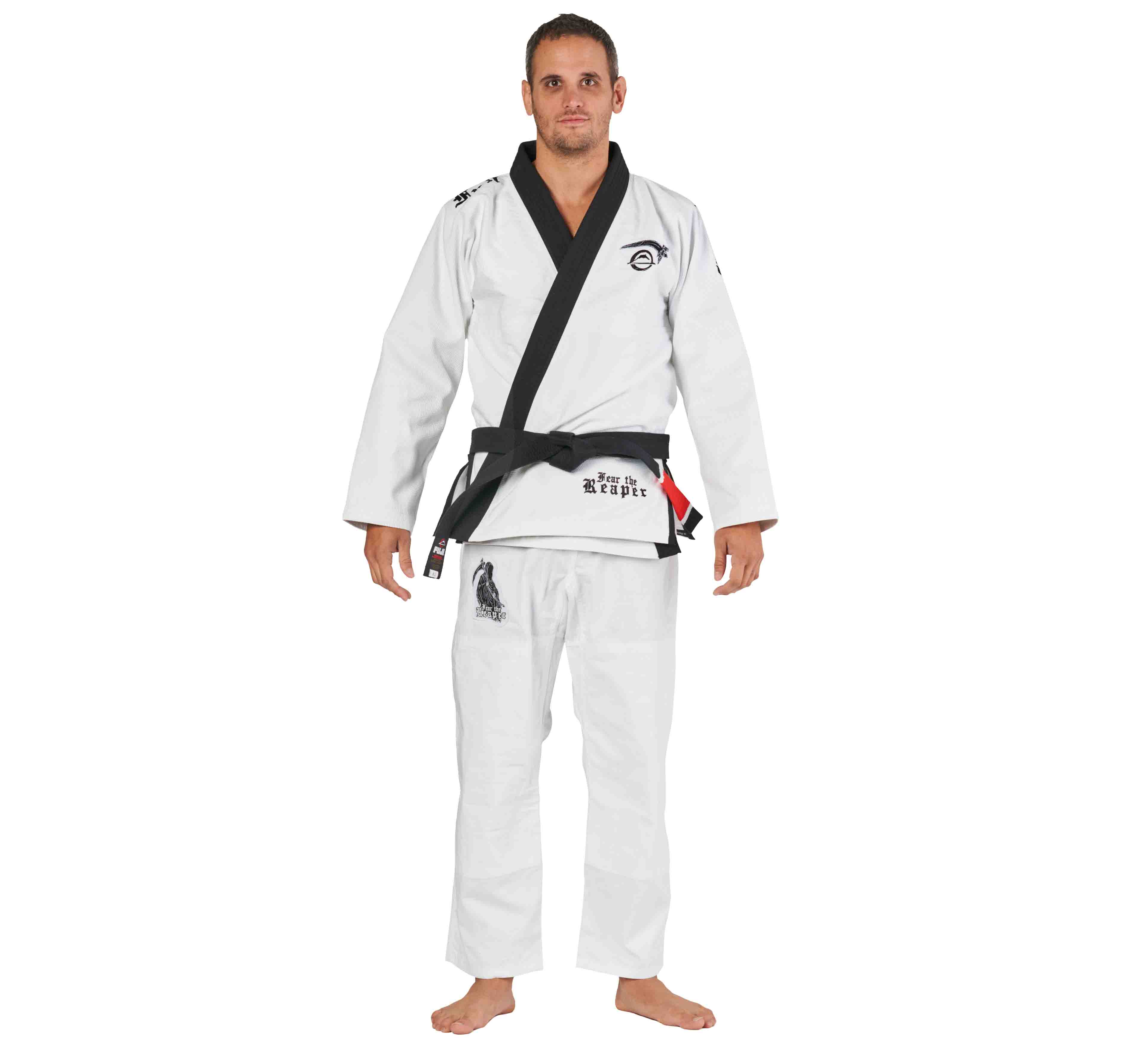 Sekai 2.0 BJJ Gi Fear The Reaper Edition White