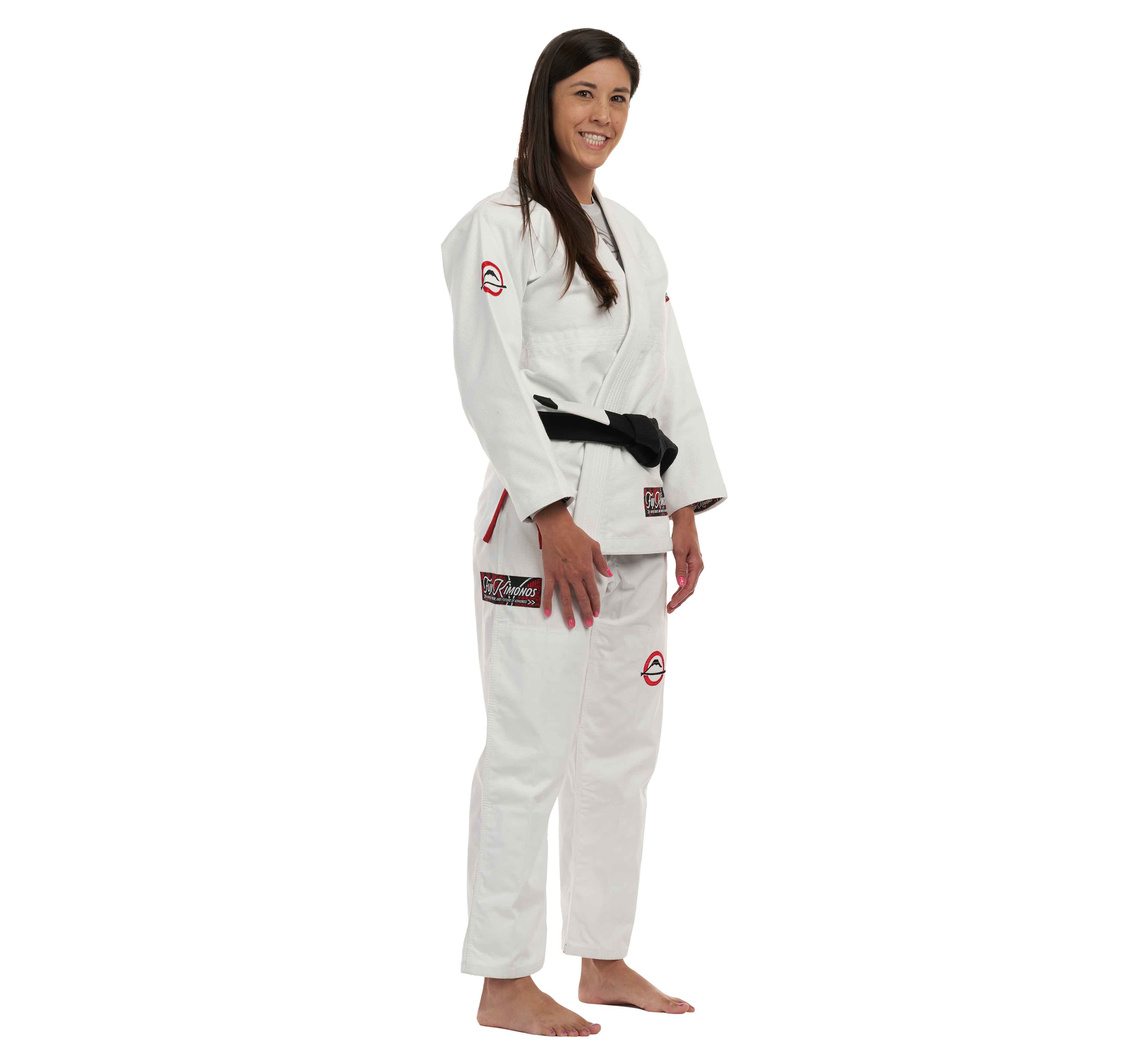 Womens Suparaito BJJ Gi Crane Edition White Red