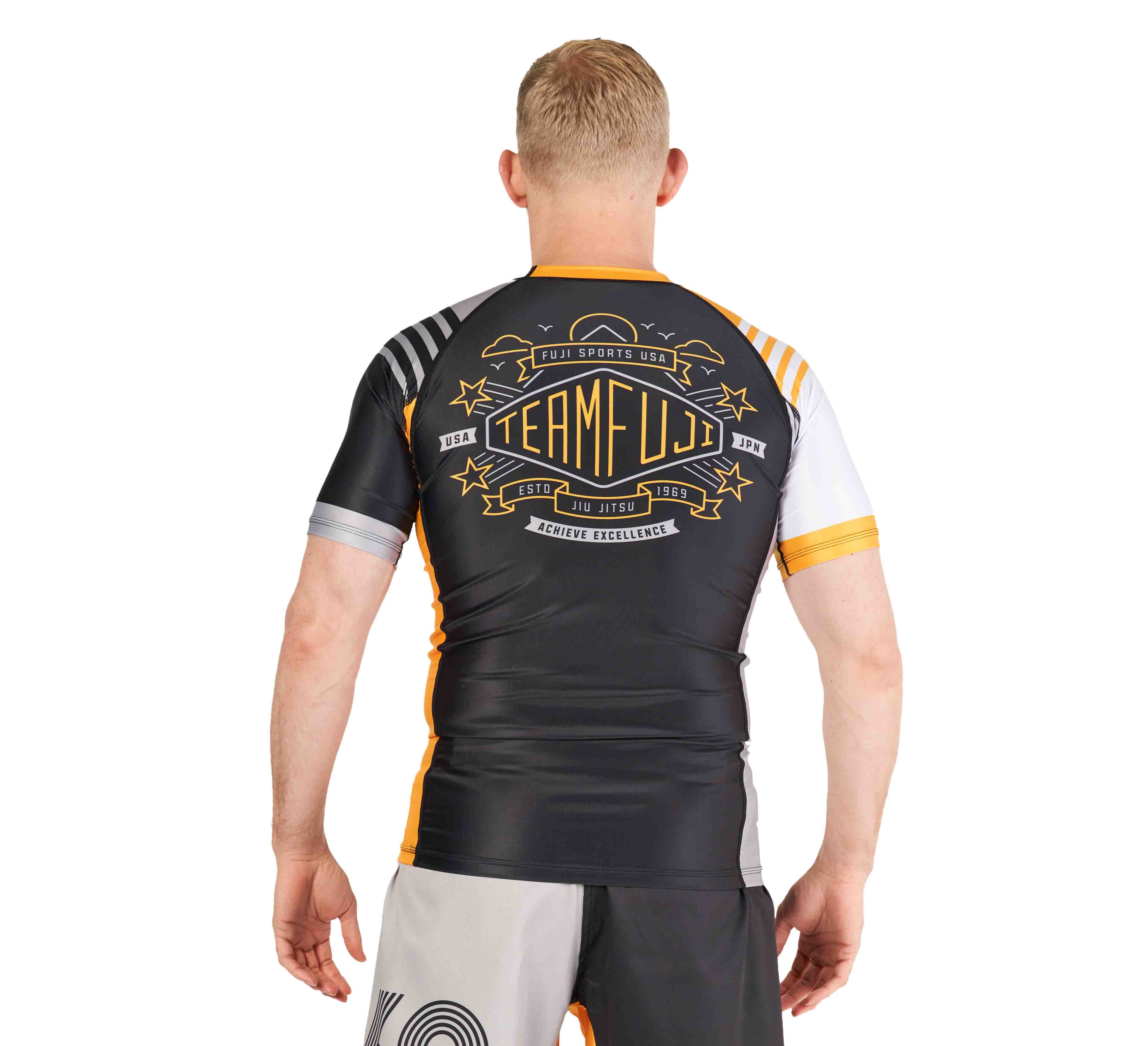 Linear Lockdown Rashguard Rashguard Black/Orange