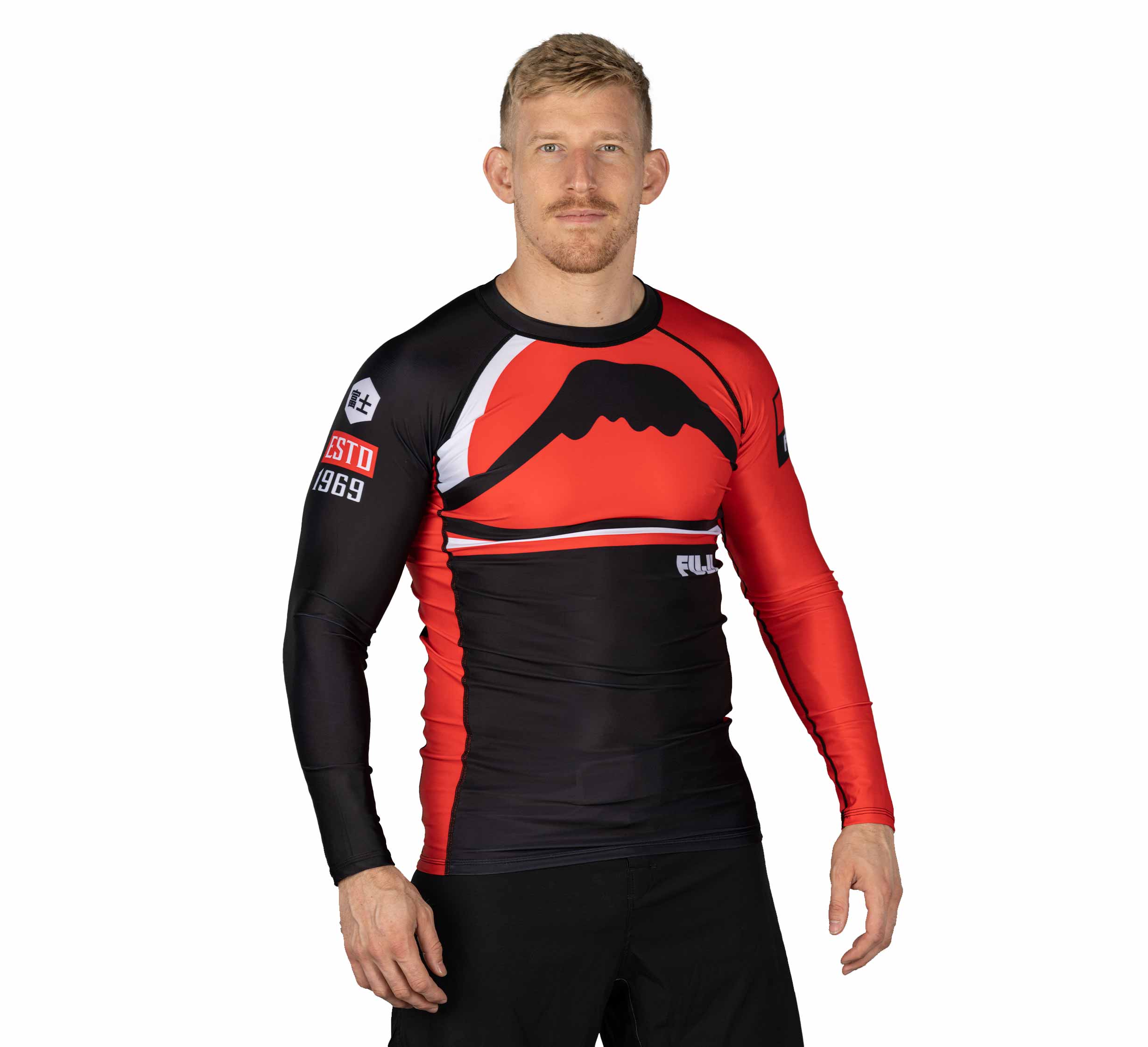 Mount Long Sleeve Rashguard Red