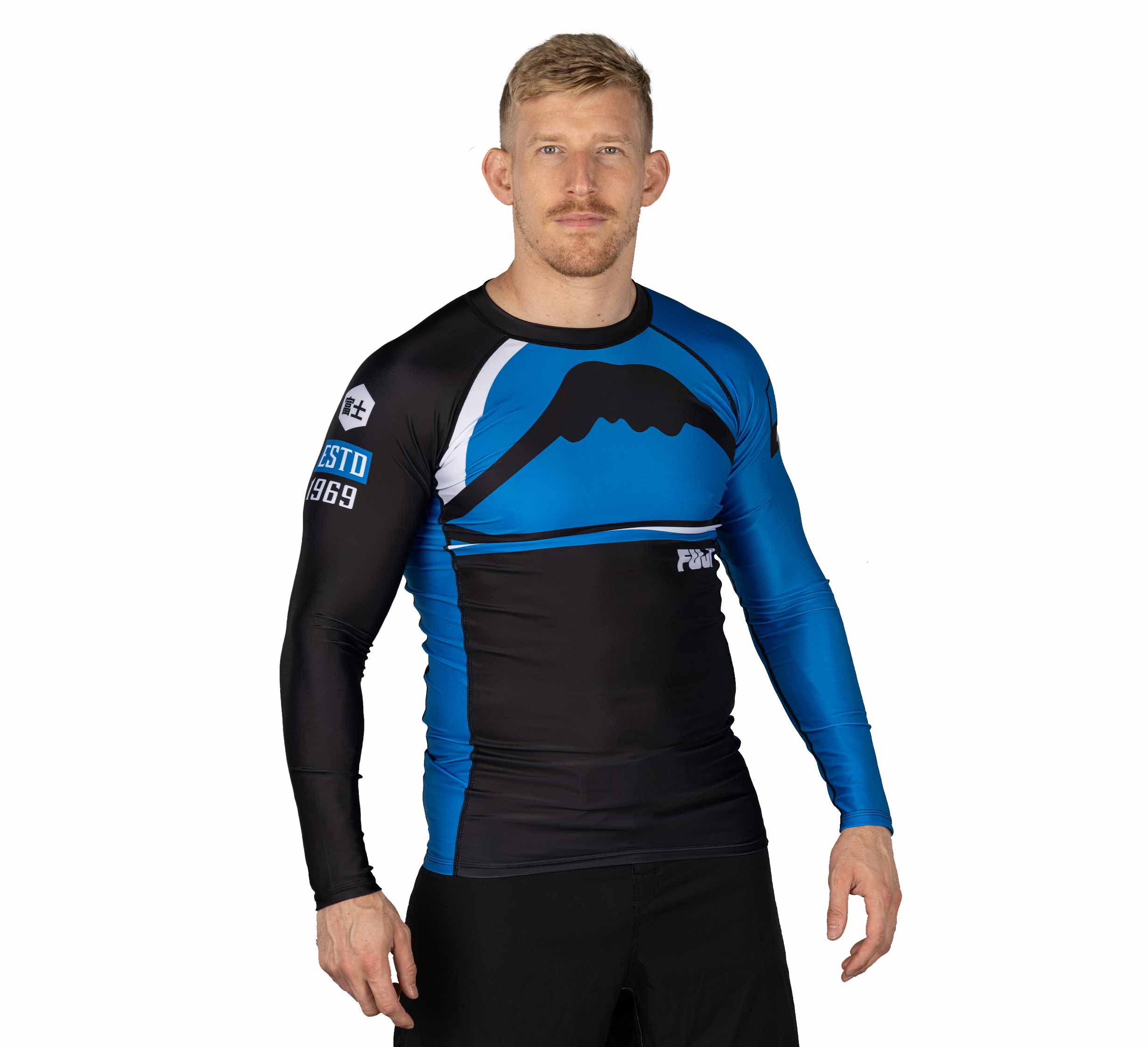 Mount Long Sleeve Rashguard Blue