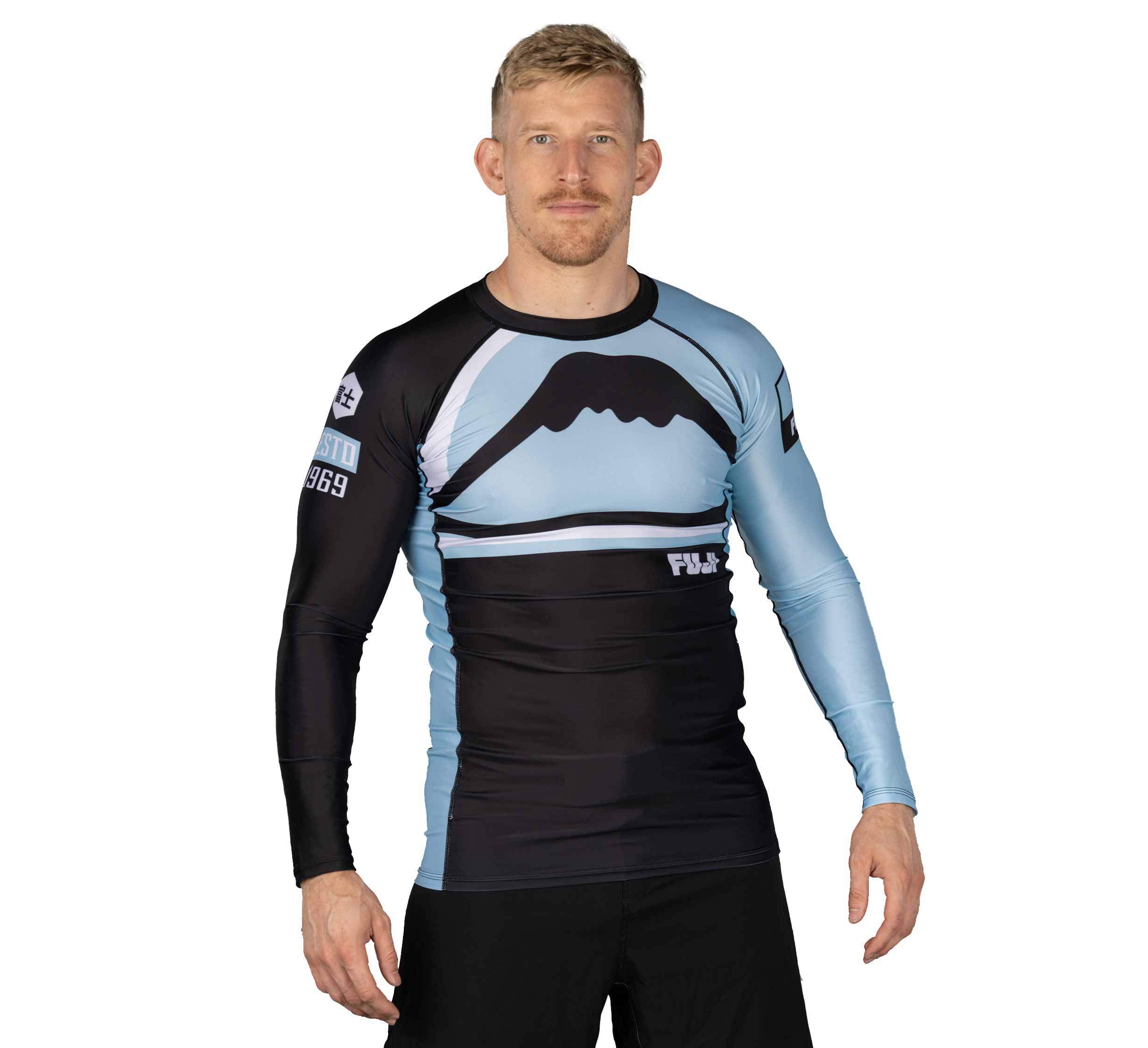 Mount Long Sleeve Rashguard Light Blue