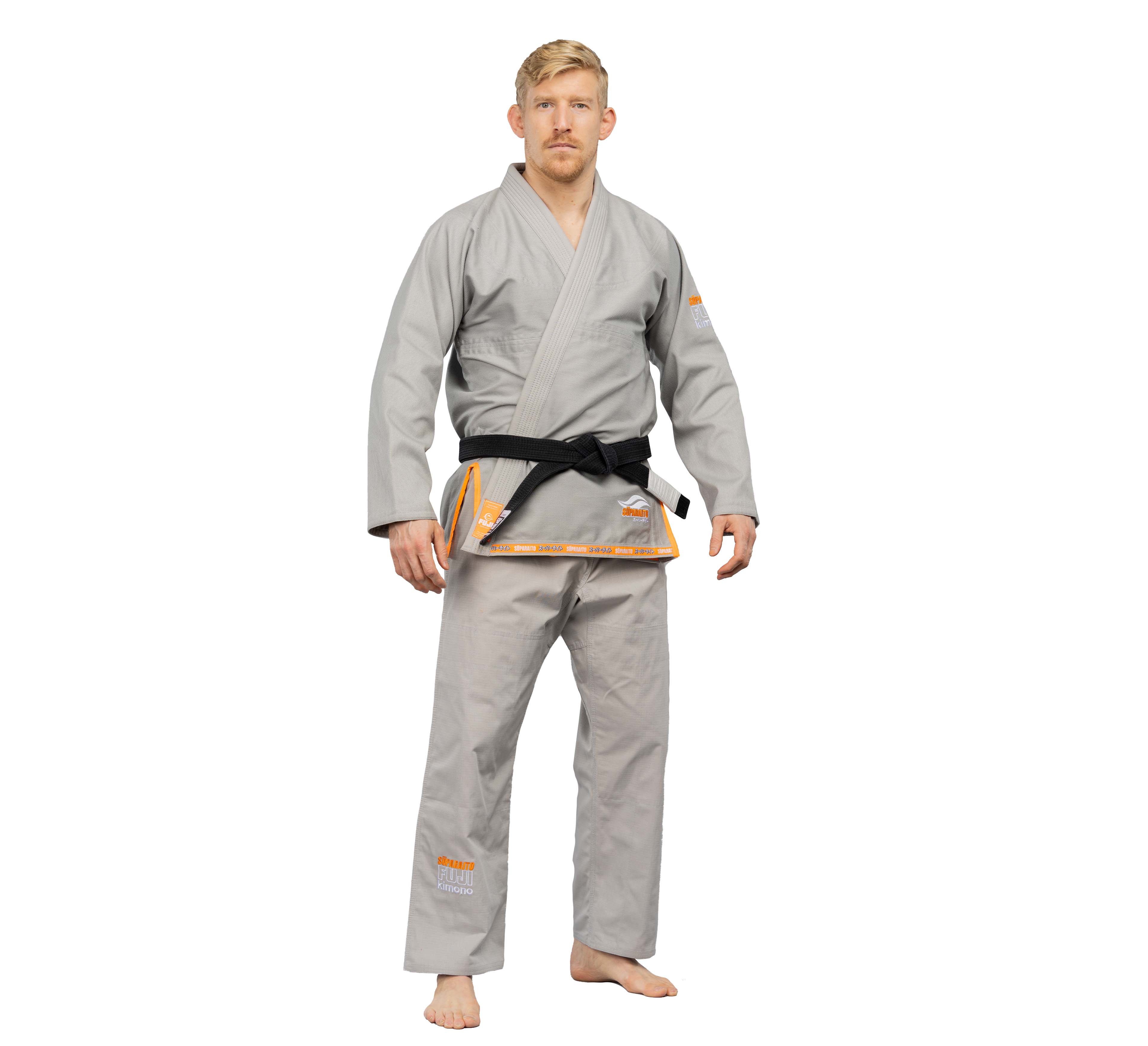 Suparaito BJJ Gi Grey/Orange