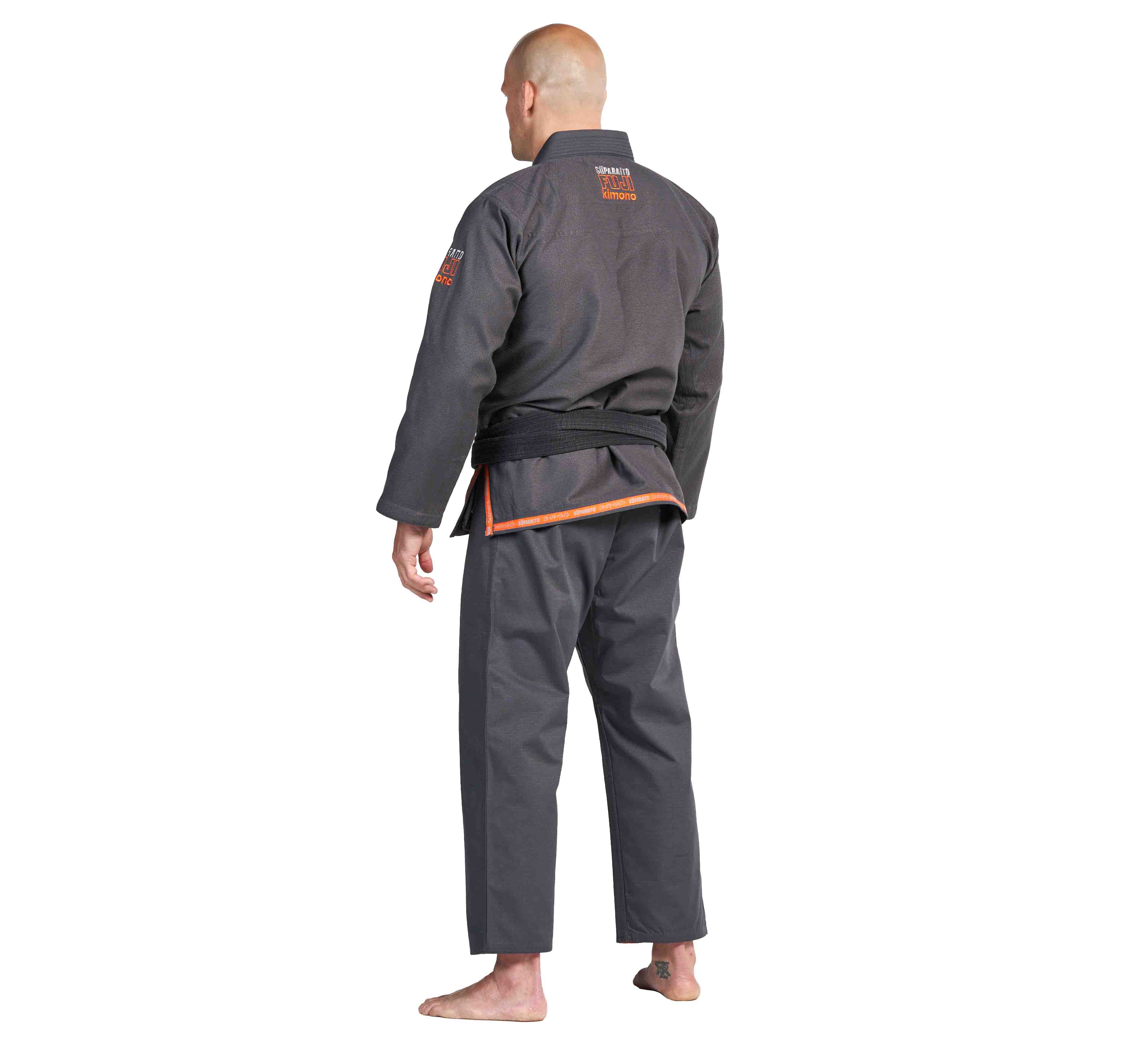 Suparaito BJJ Gi Dark Grey/Orange