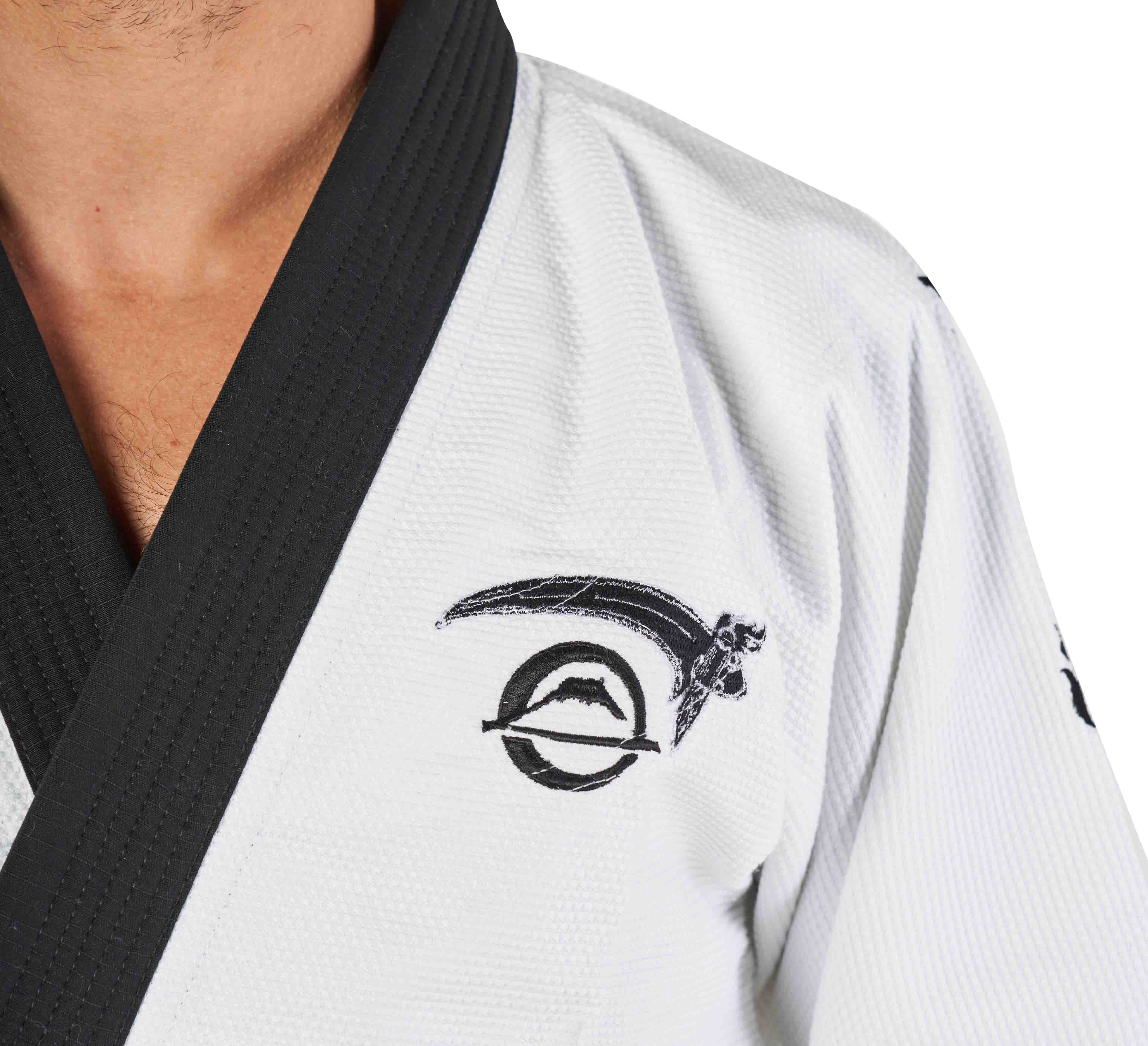 Sekai 2.0 BJJ Gi Fear The Reaper Edition White