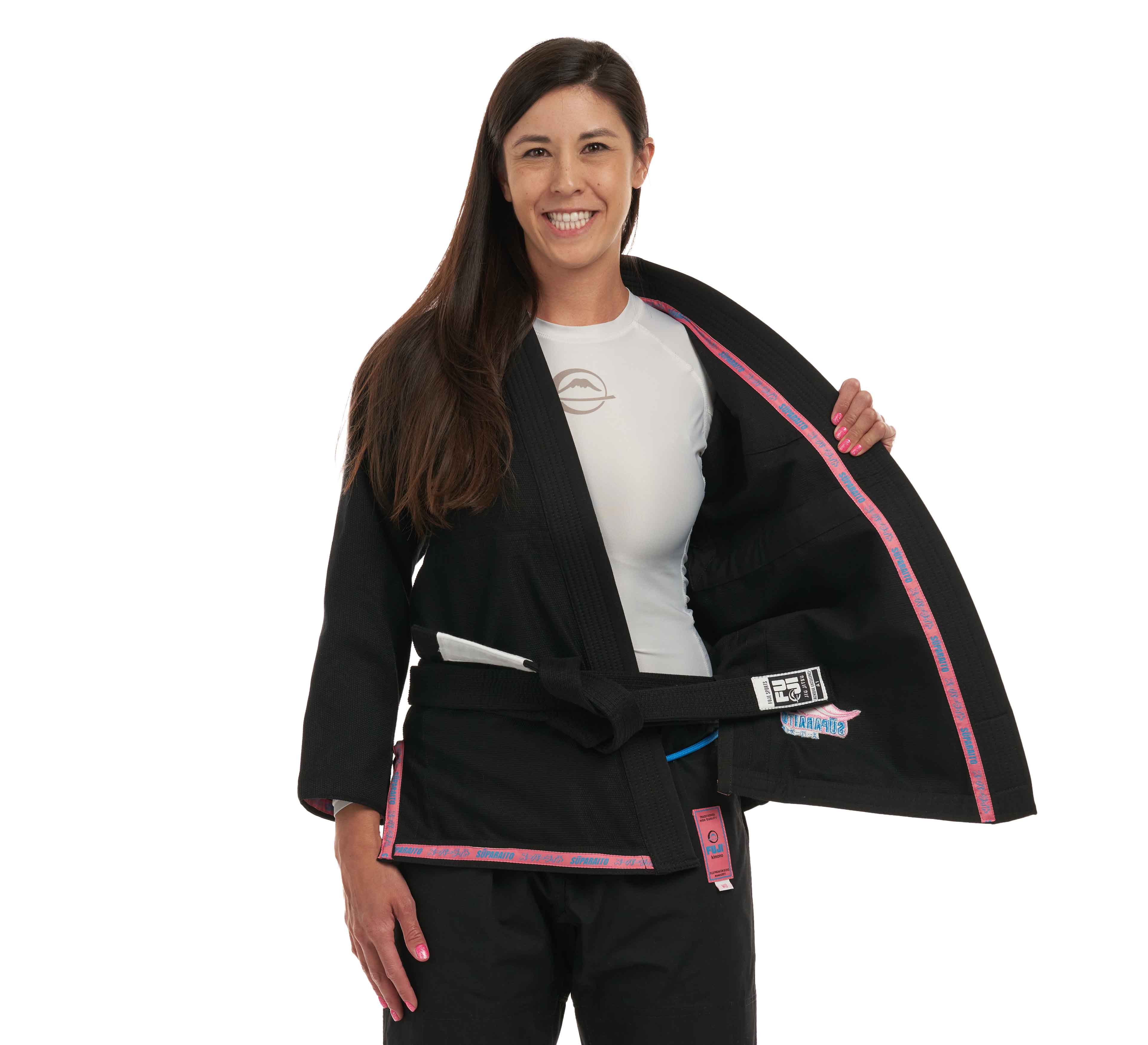 Suparaito Women's BJJ Gi Black/Pink/Blue