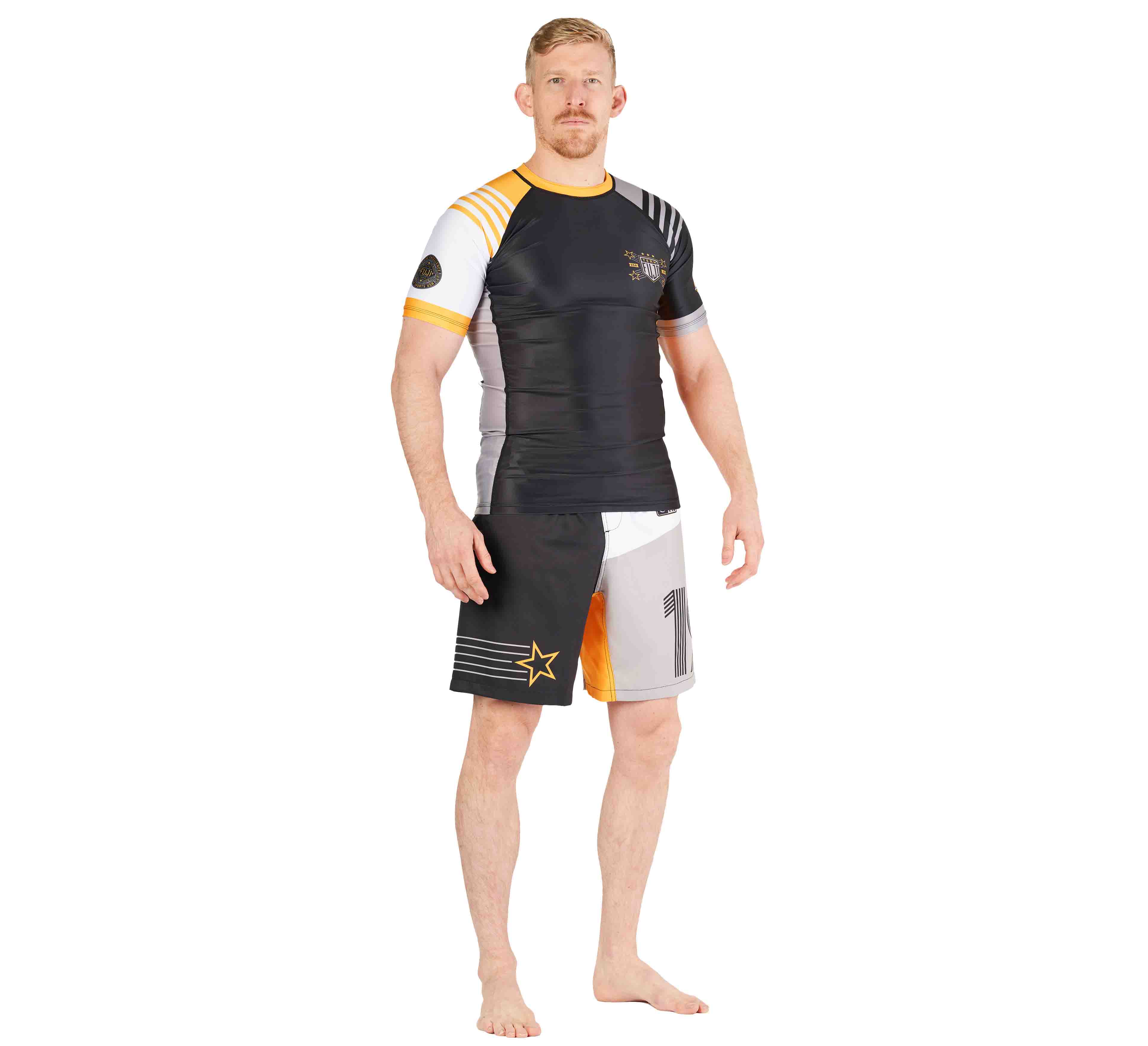 Linear Lockdown Rashguard Rashguard Black/Orange