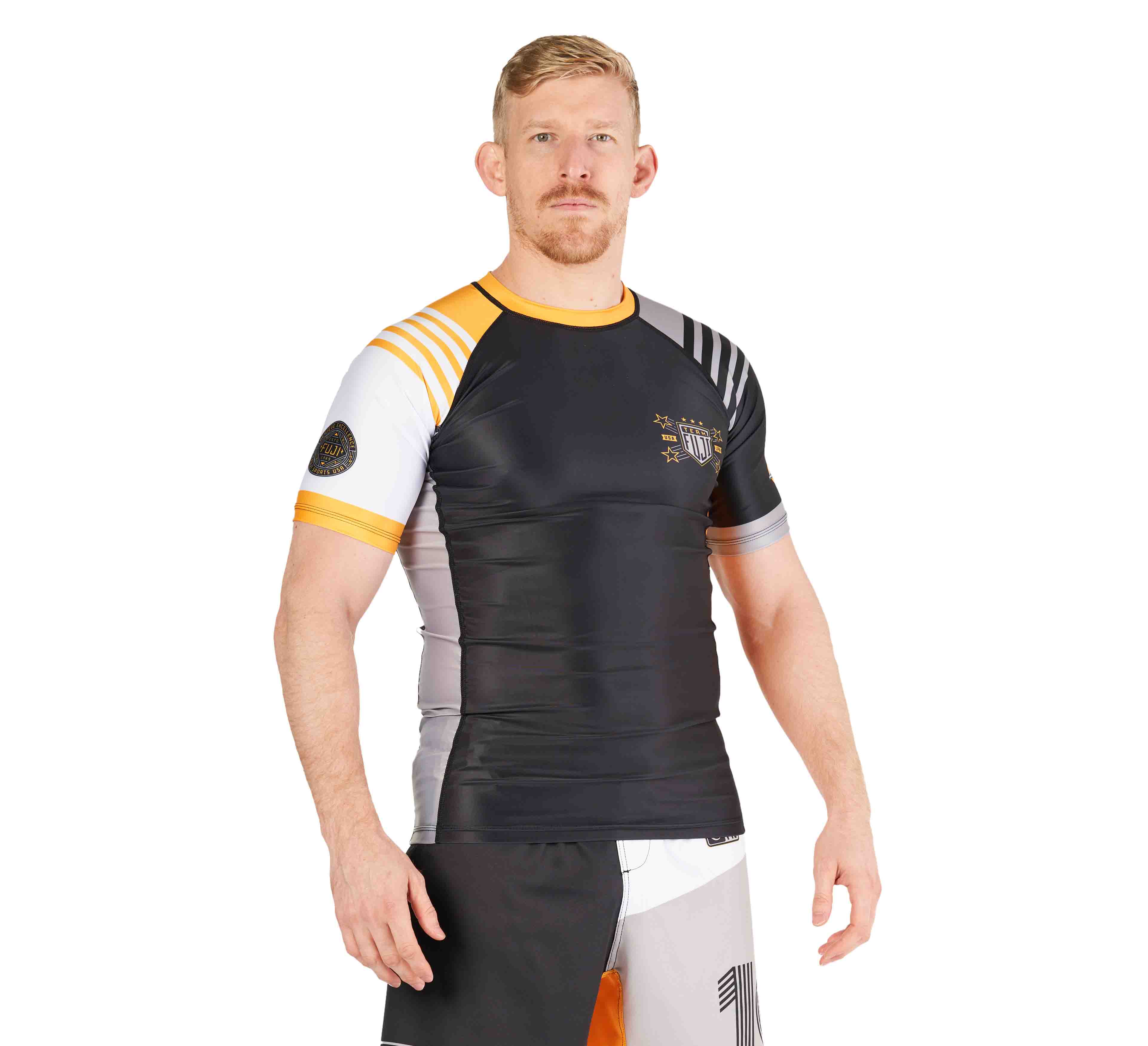 Linear Lockdown Rashguard Rashguard Black/Orange