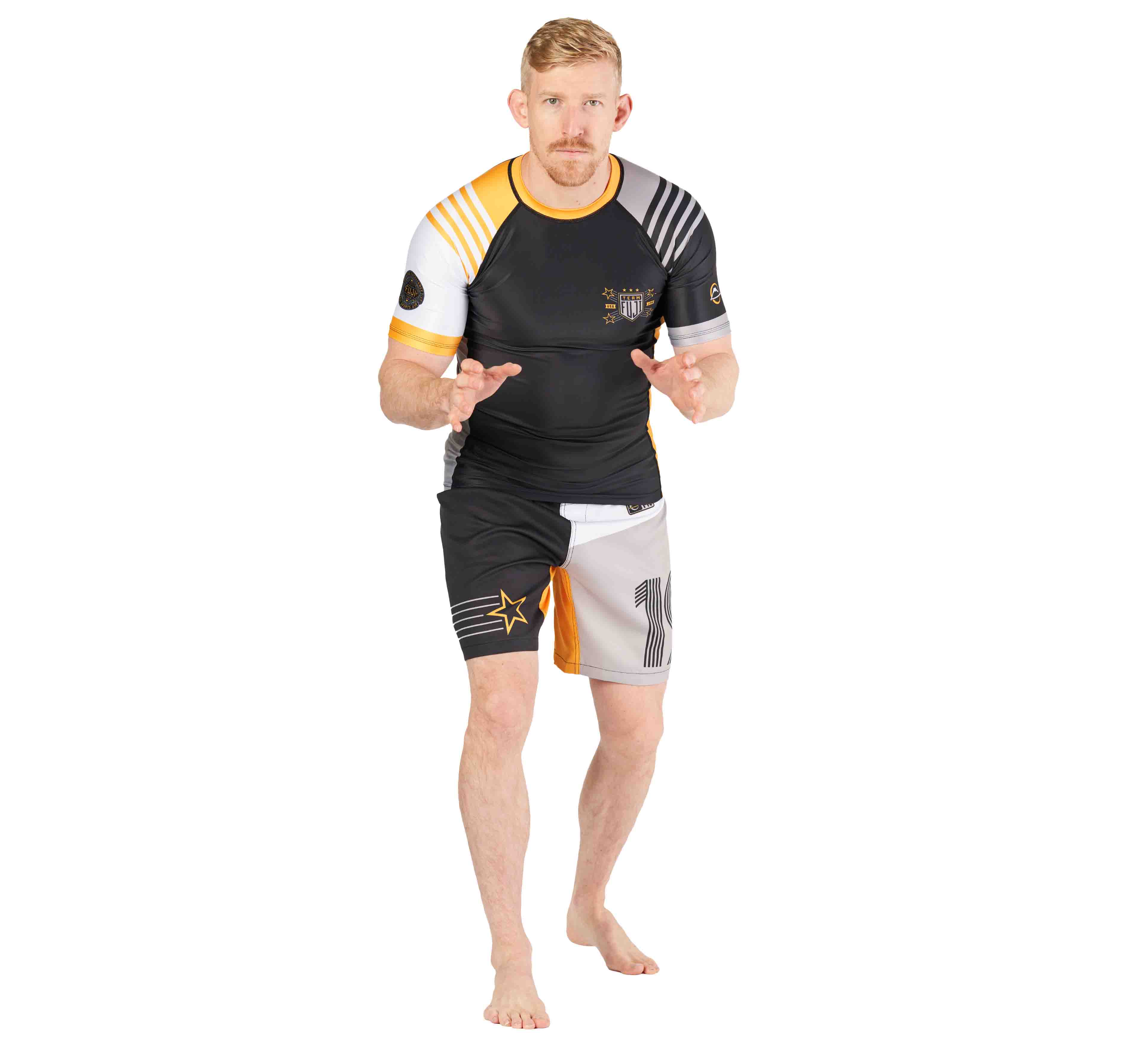 Linear Lockdown Rashguard Rashguard Black/Orange