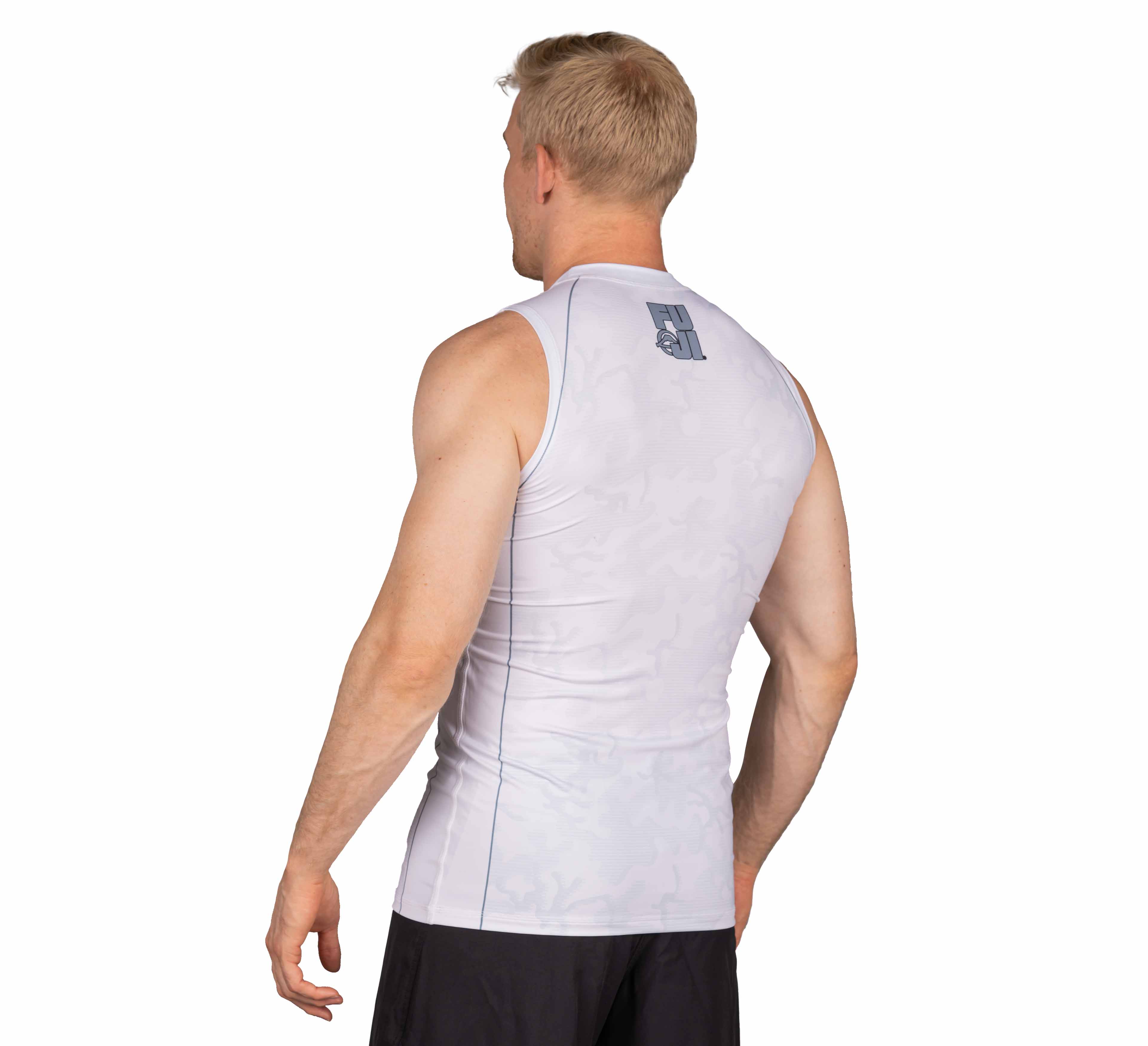 Combat Camo Sleeveless Rashguard White